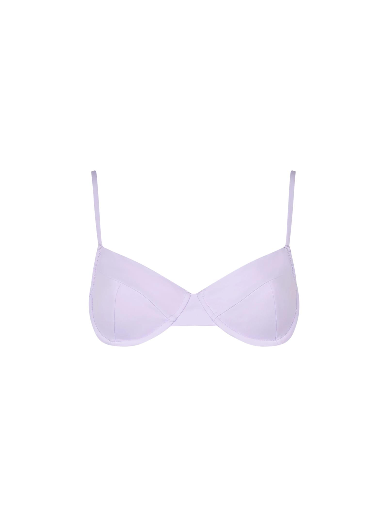 mc2 saint barth woman lilac underwired bralette swimsuit