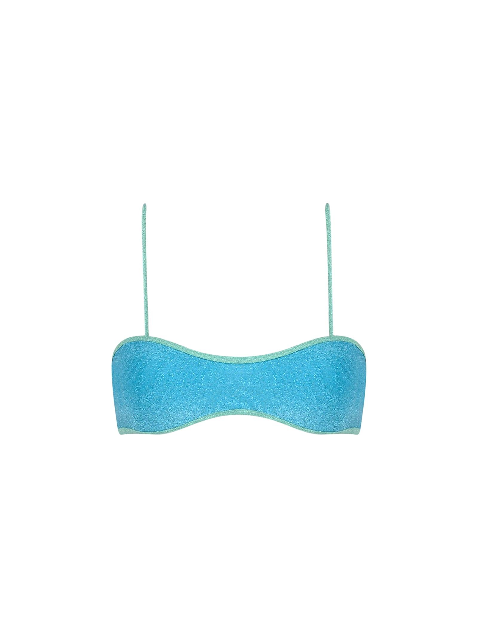 mc2 saint barth woman lurex scooped bralette top swimsuit laryn