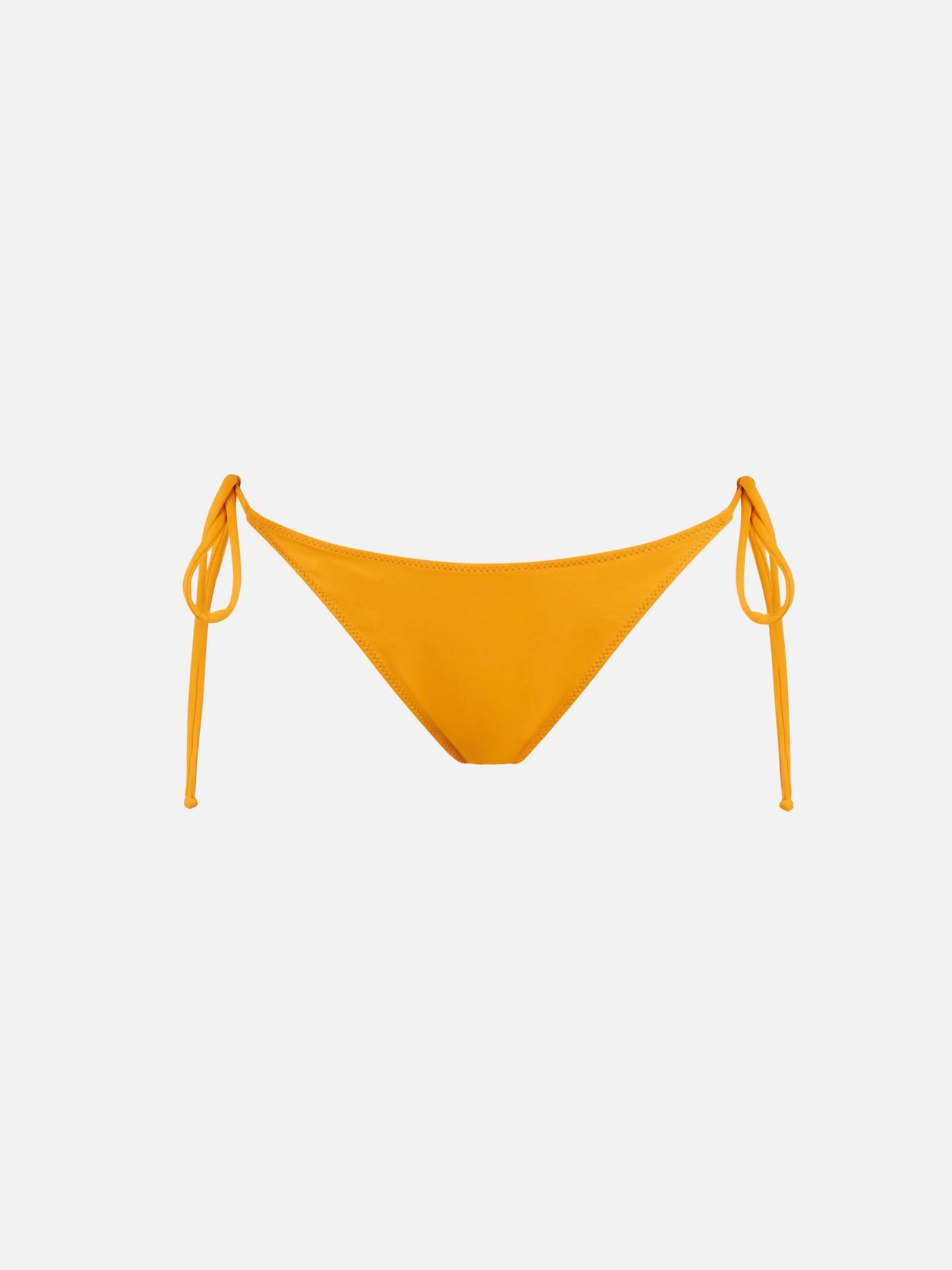 mc2 saint barth woman ochre yellow classic swim briefs marielle