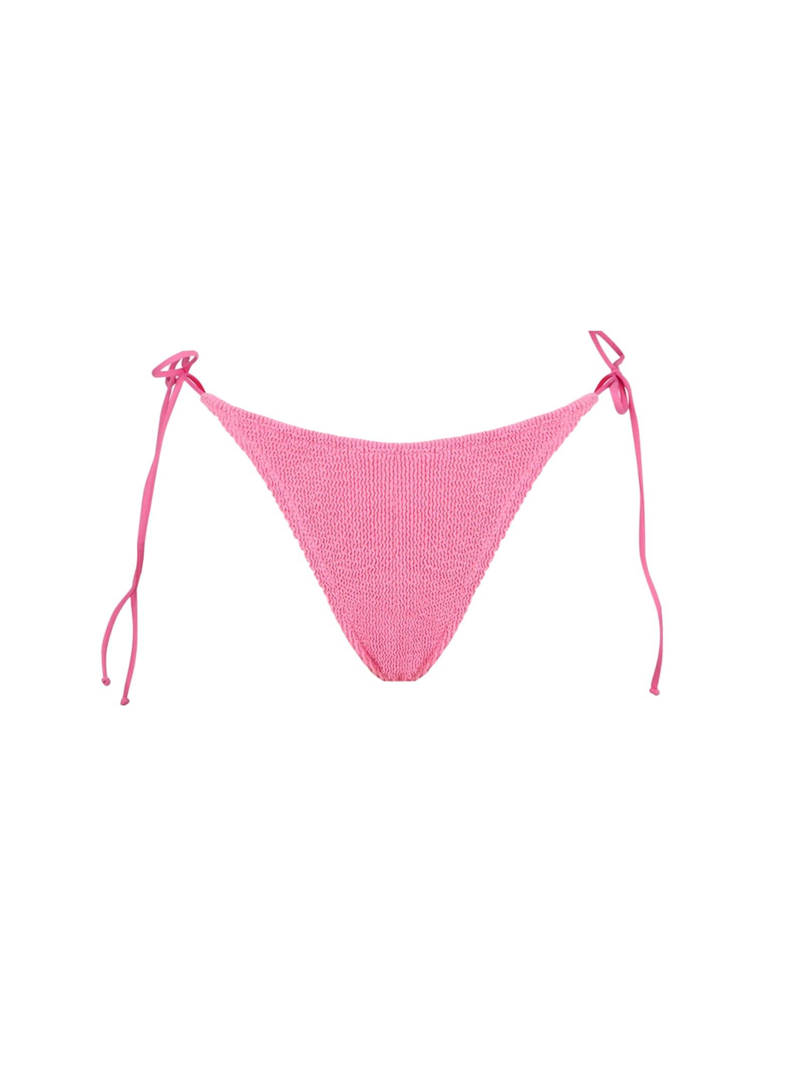 mc2 saint barth woman pink crinkle cheeky swim briefs
