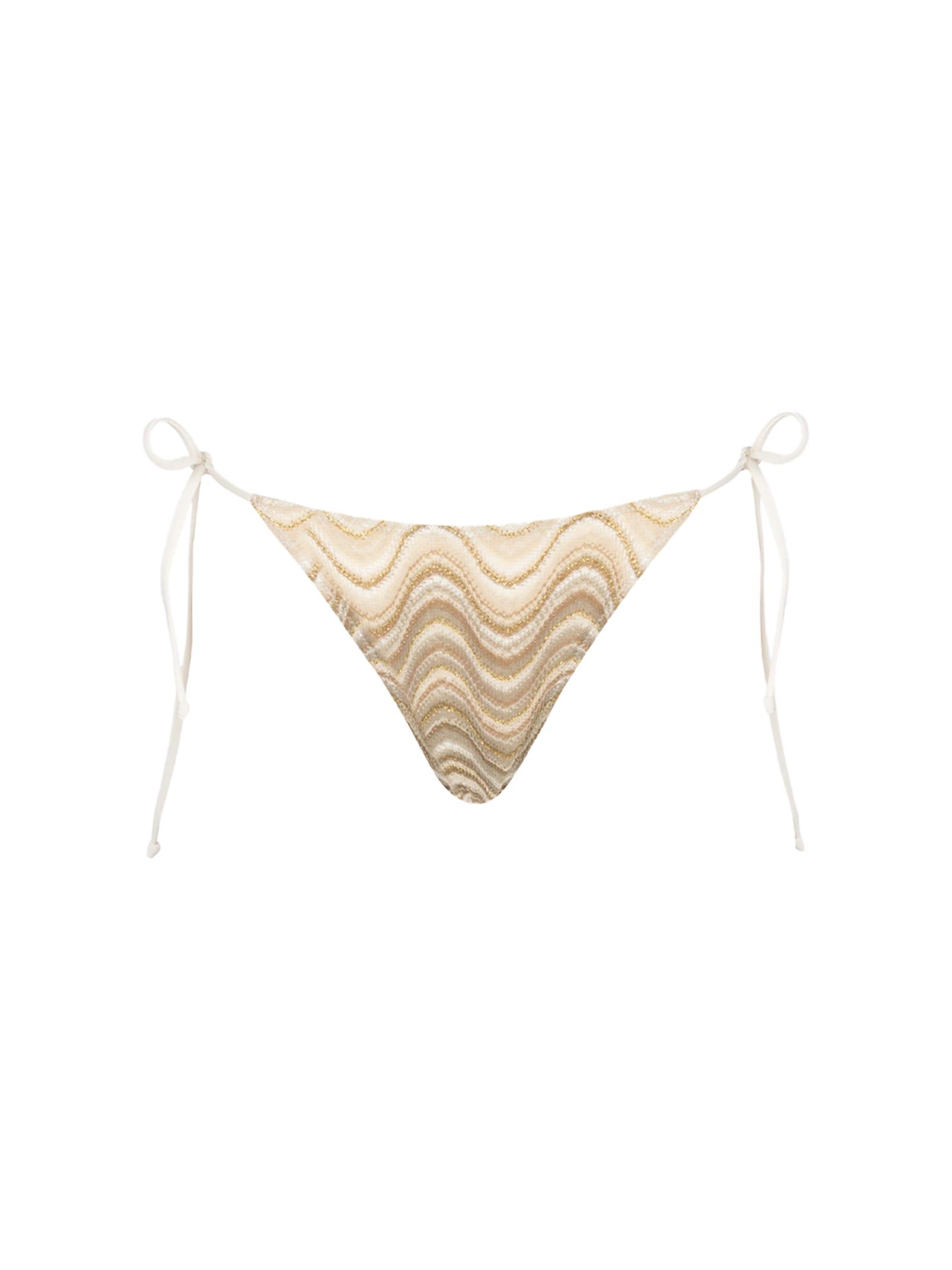 mc2 saint barth woman raschel knit classic swim briefs marielle