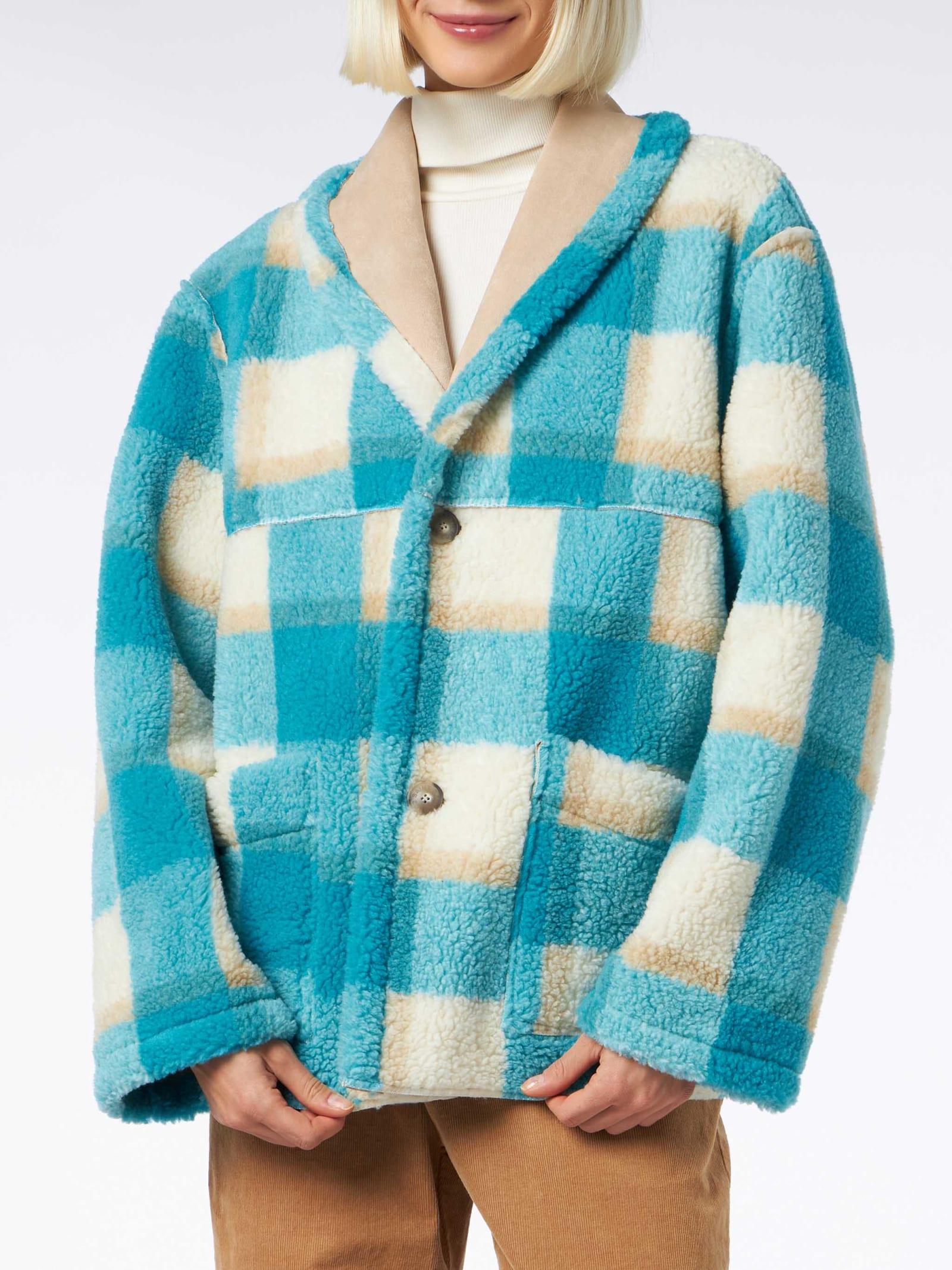 mc2 saint barth woman reversible shearling jacket