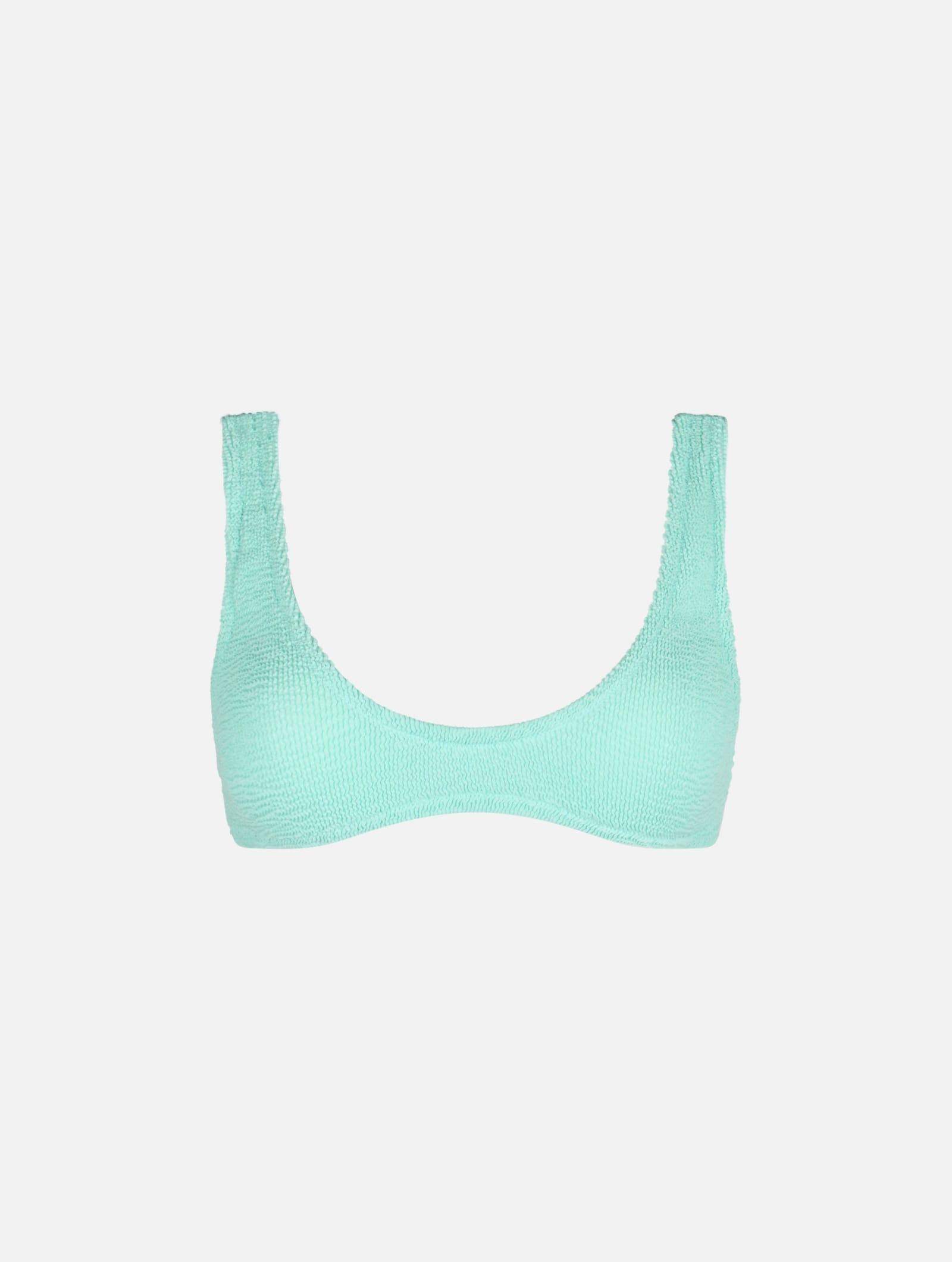 mc2 saint barth woman sage green tiny crinkle bralette pamy