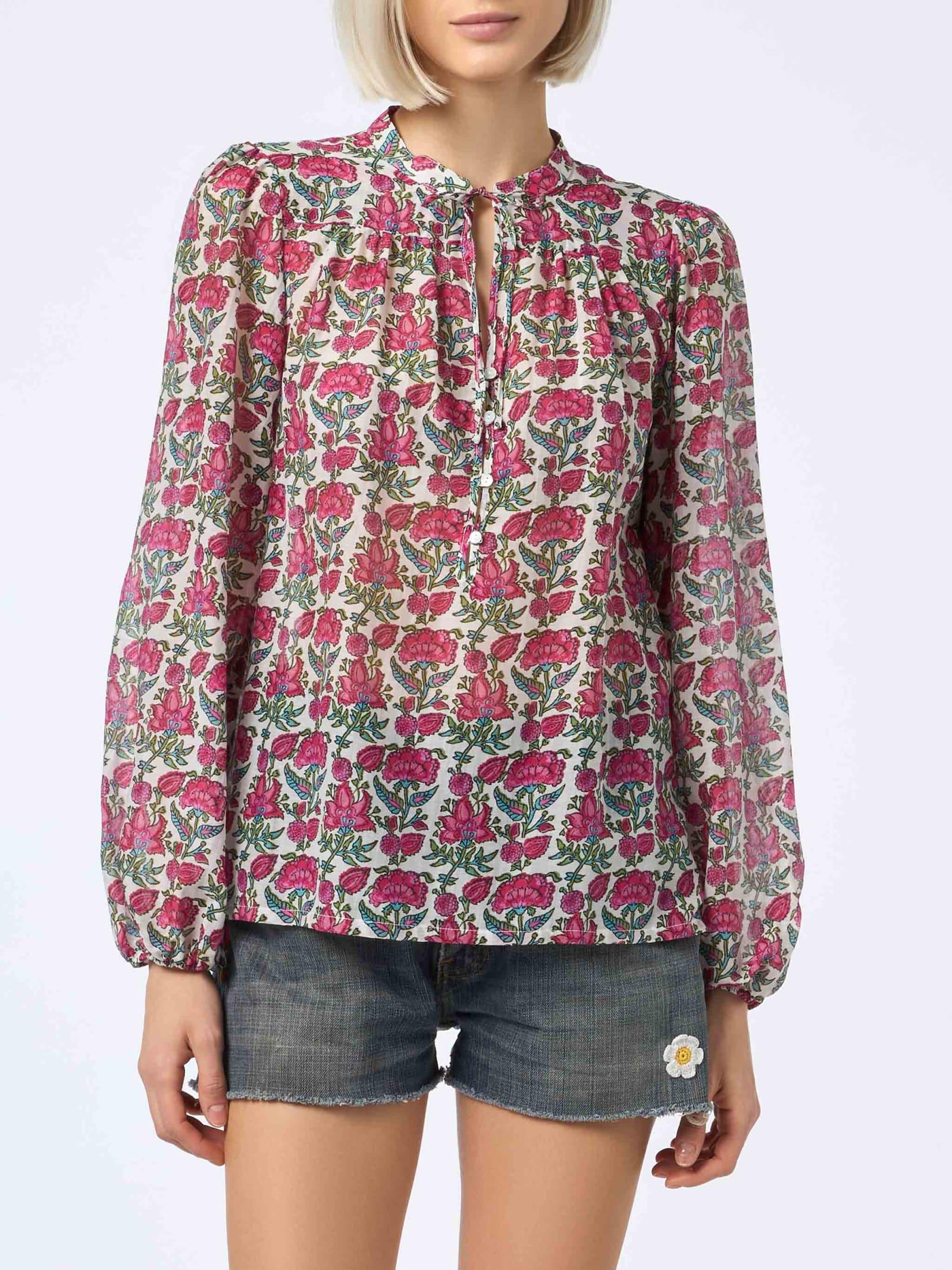 mc2 saint barth woman silk voile blouse harper