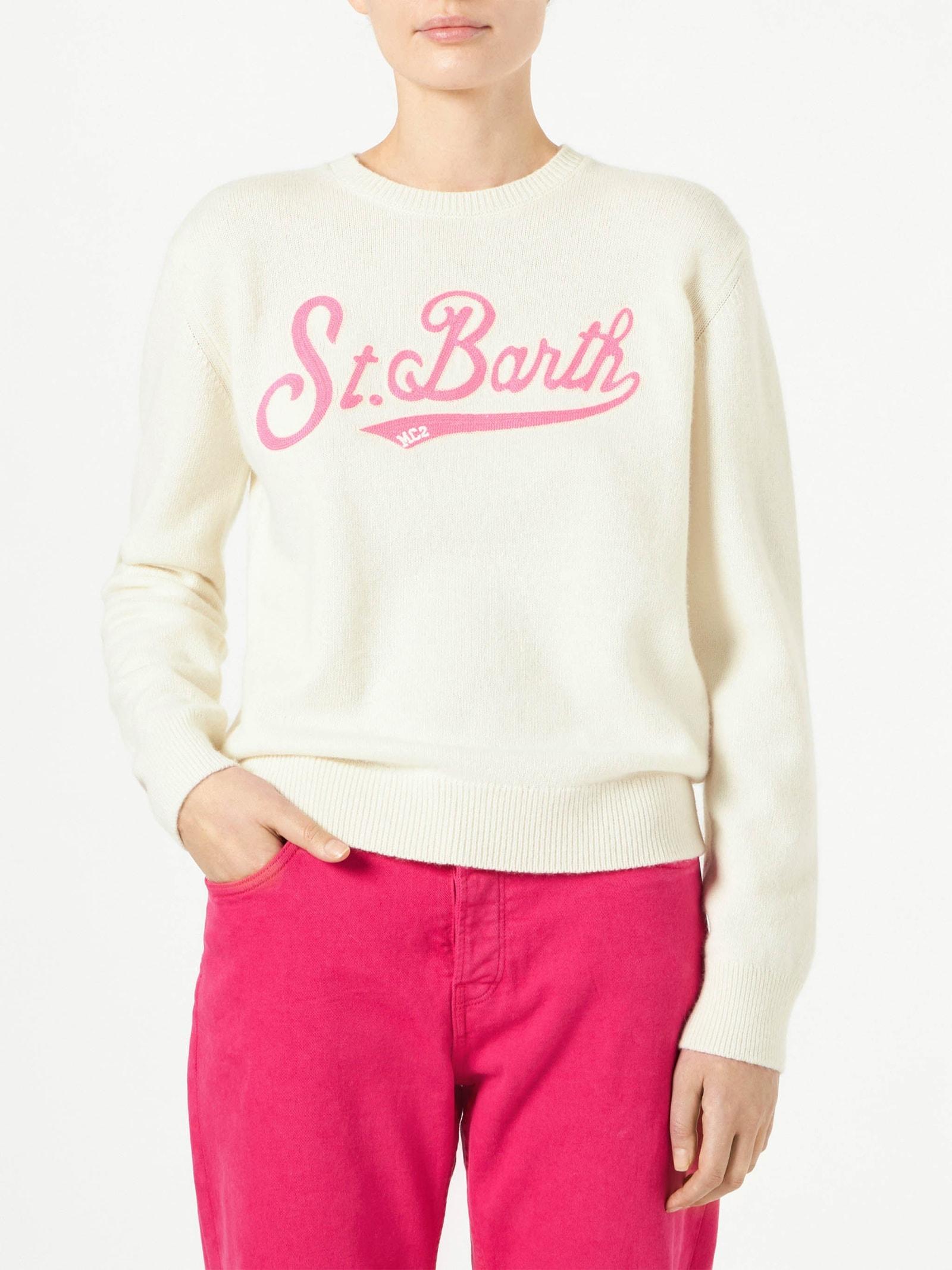 mc2 saint barth woman sweater with st. barth terry logo