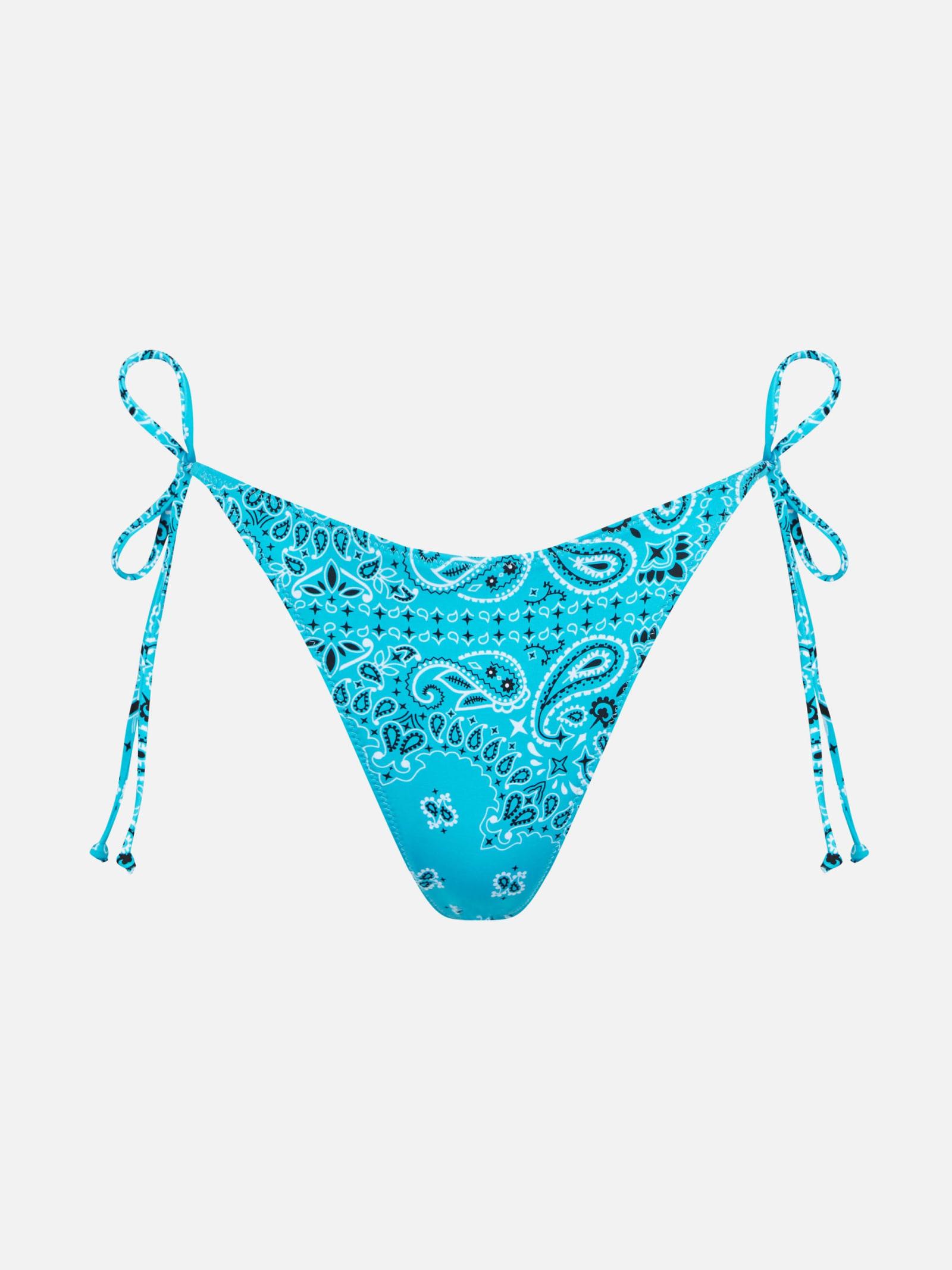 mc2 saint barth woman swim briefs with bandanna print