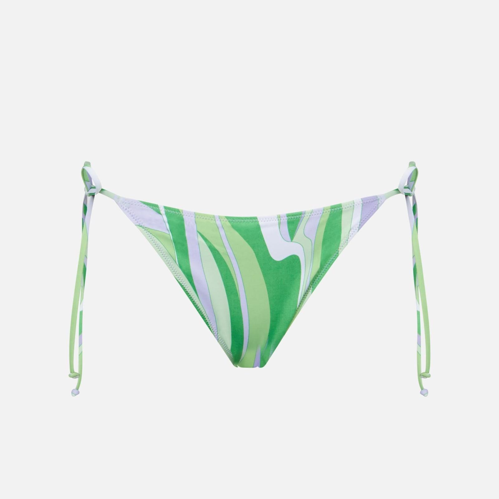mc2 saint barth woman swim briefs with multicolor wave print
