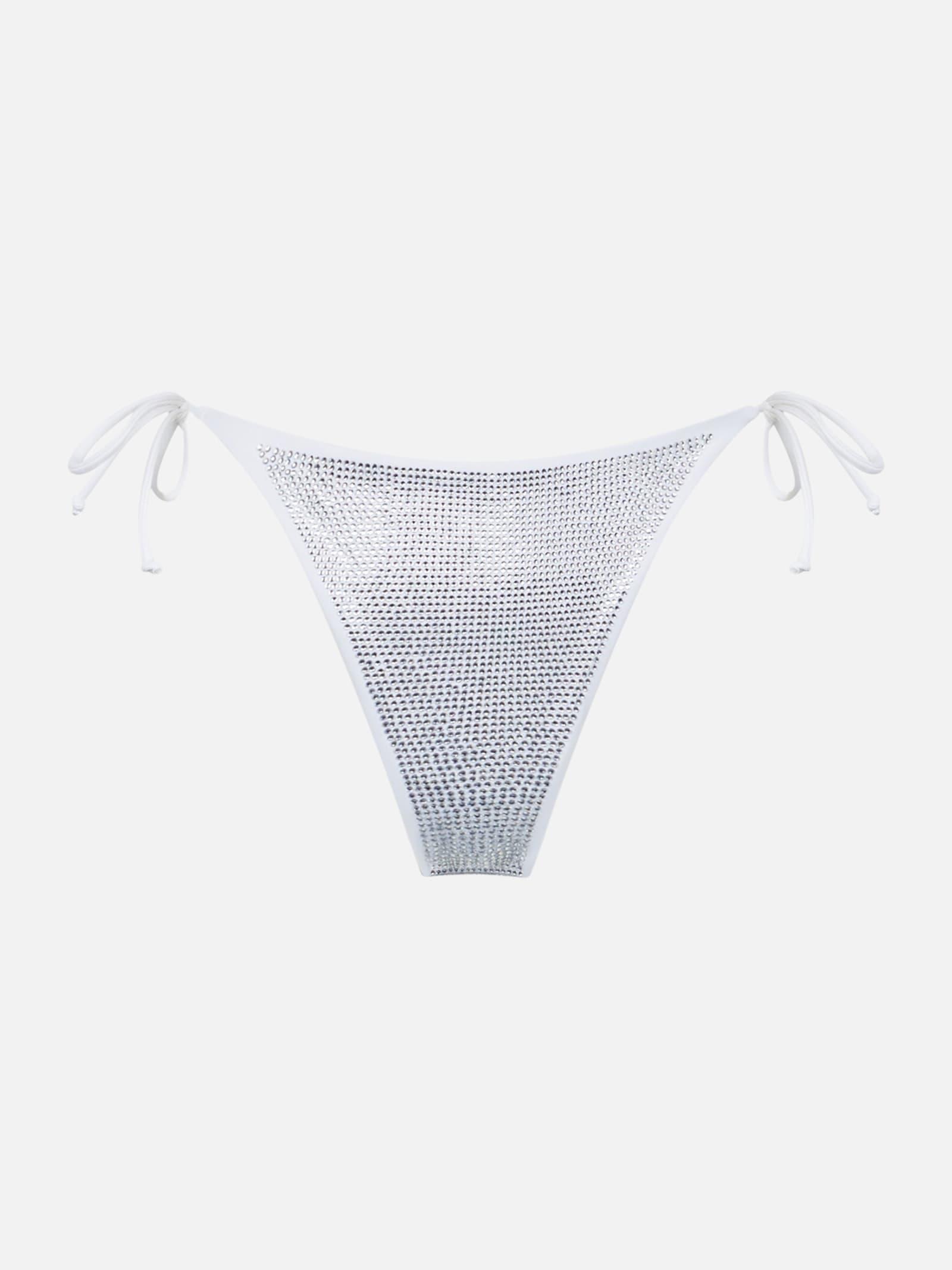 mc2 saint barth woman swim briefs with silver rhinestones