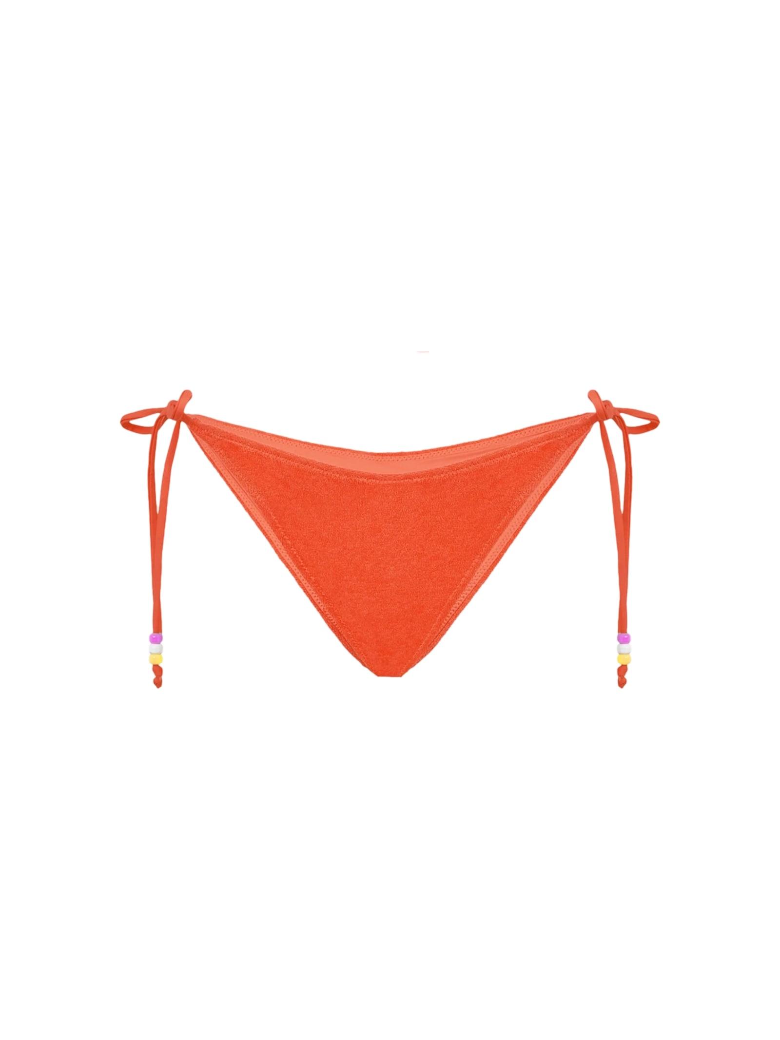 mc2 saint barth woman terry swim briefs with charms