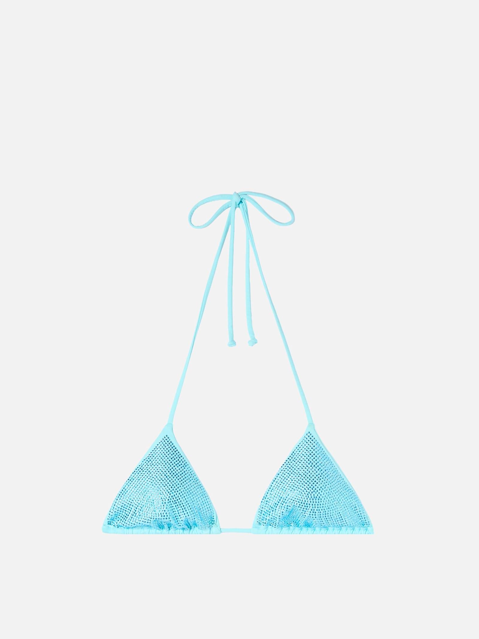 mc2 saint barth woman triangle top swimsuit annabelle with rhinestones