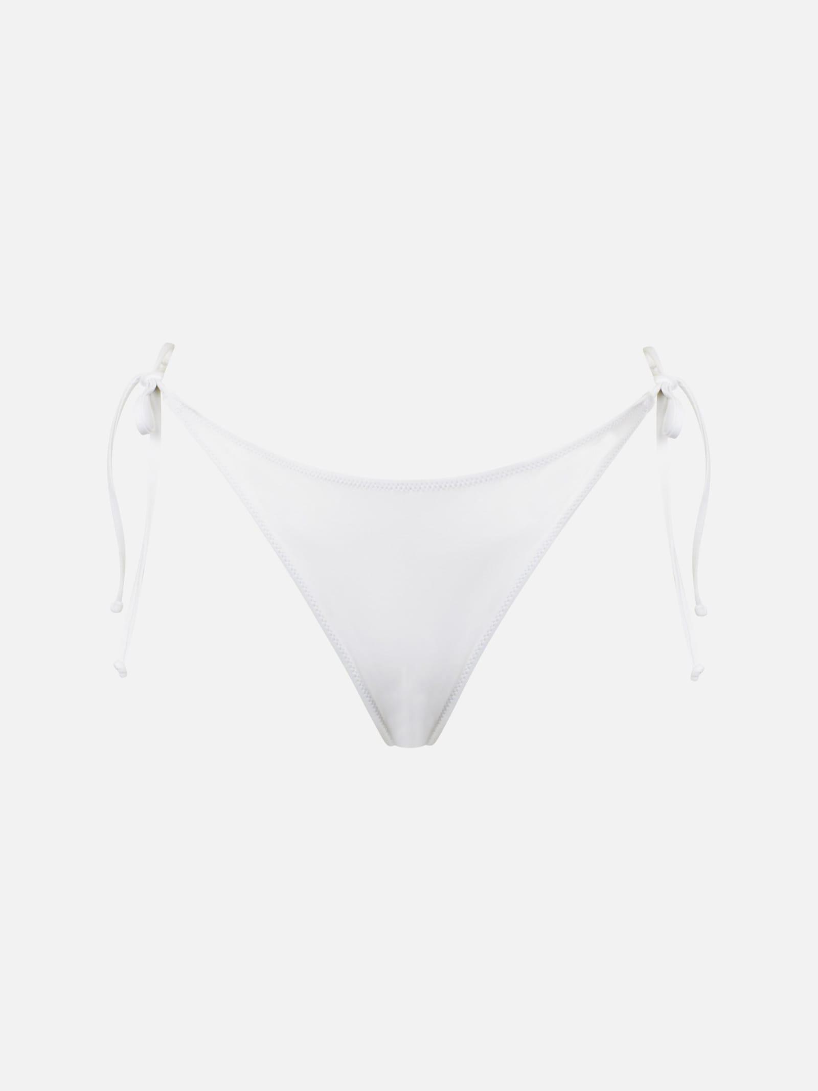mc2 saint barth woman white swim briefs with side laces