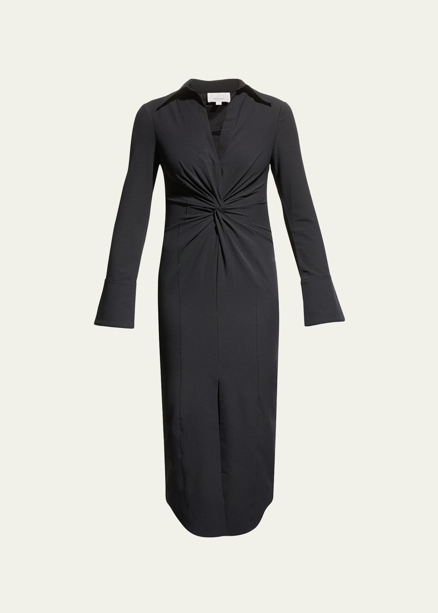 mckenna collared midi dress