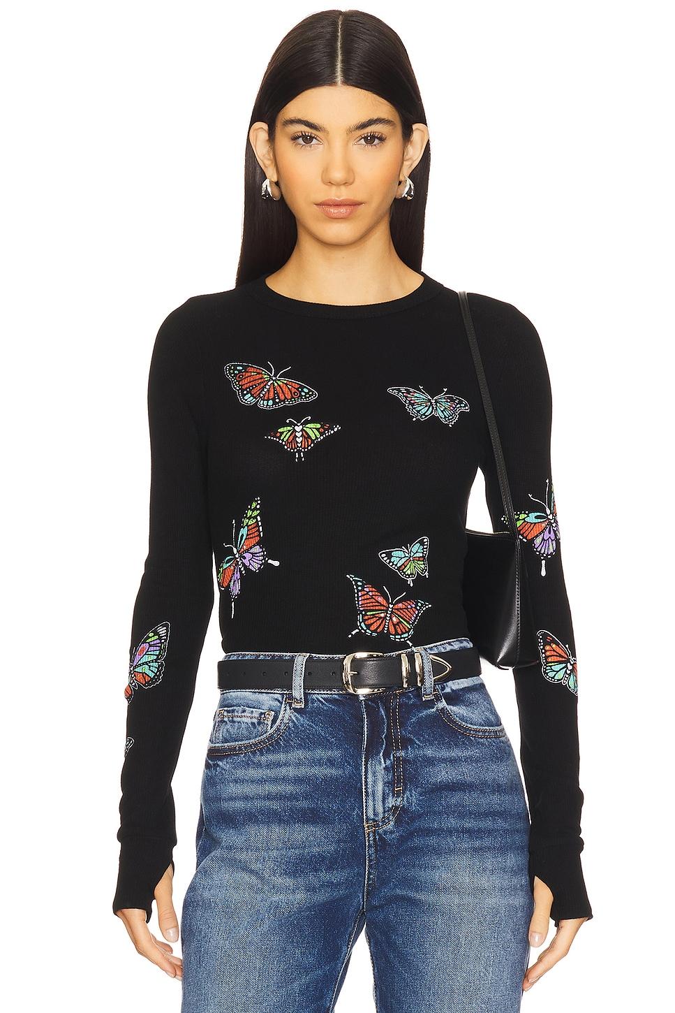 mckinley vintage butterflies thermal top