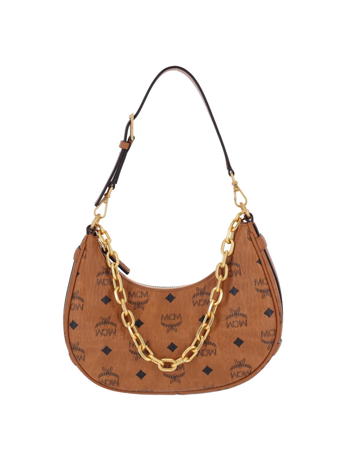 mcm bags brown polyurethane - women