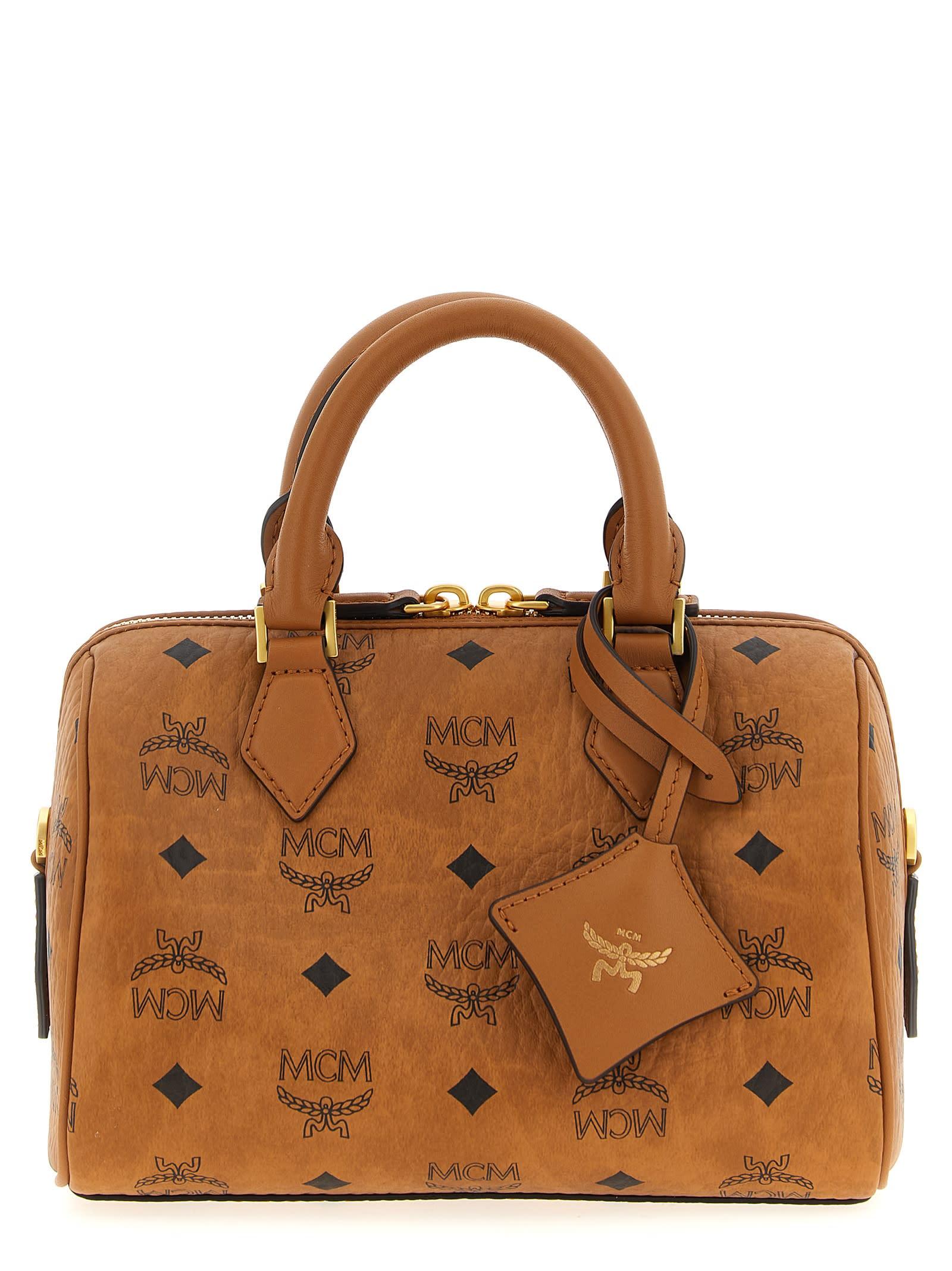 mcm ella boston handbag