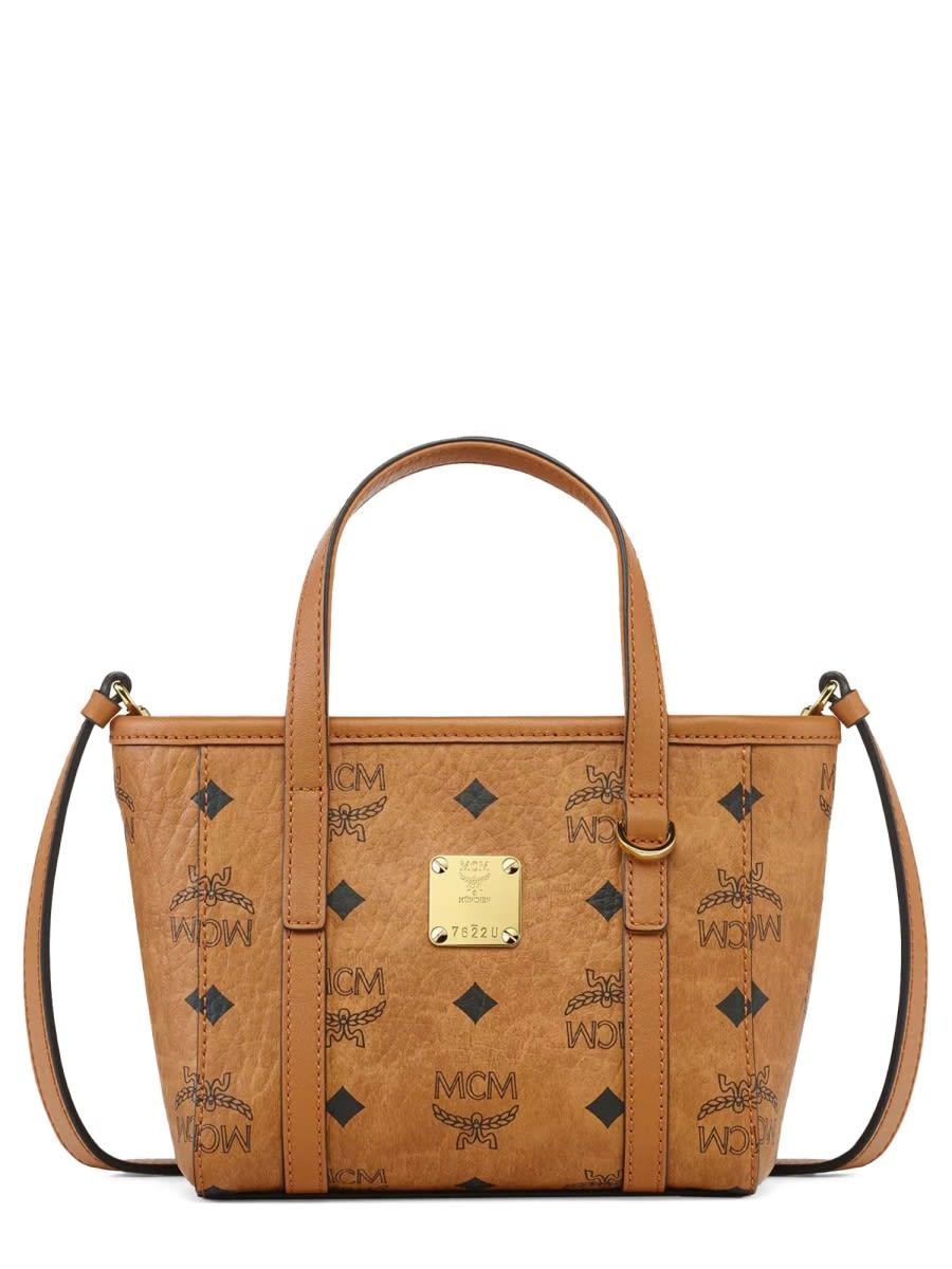 mcm extra-mini toni top-zip bag in visetos