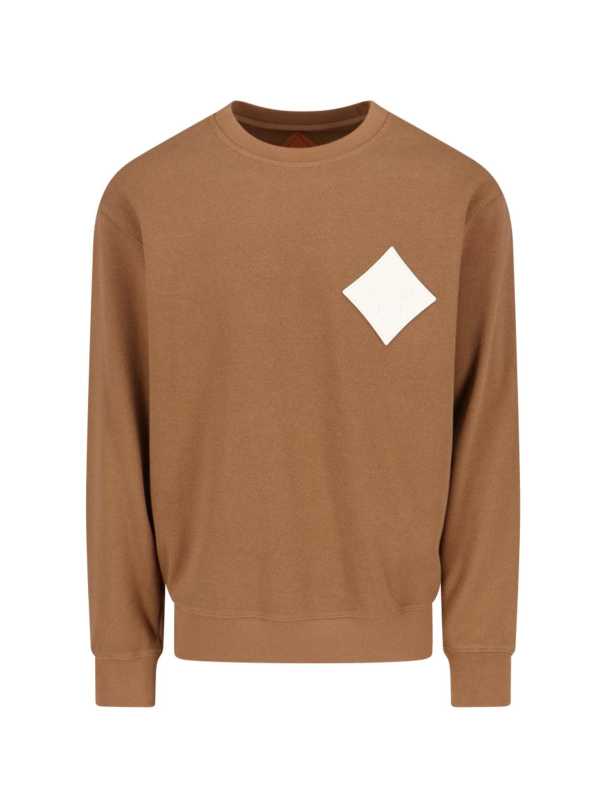 mcm logo crewneck sweatshirt
