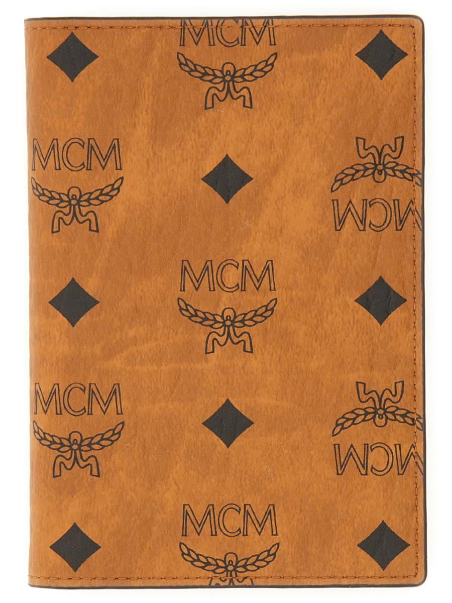 mcm passport holder with visetos monogram