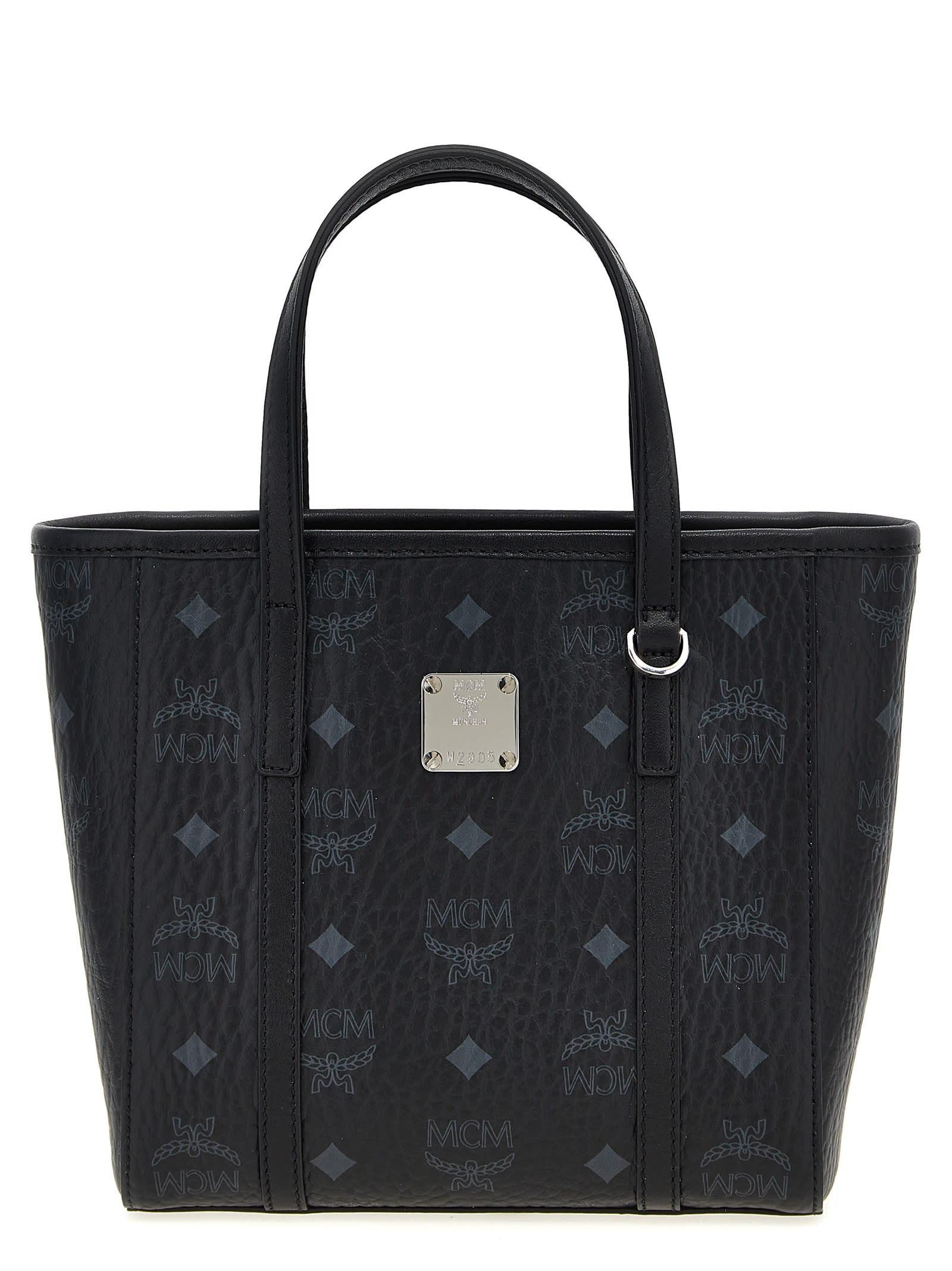 mcm toni mini shopping bag