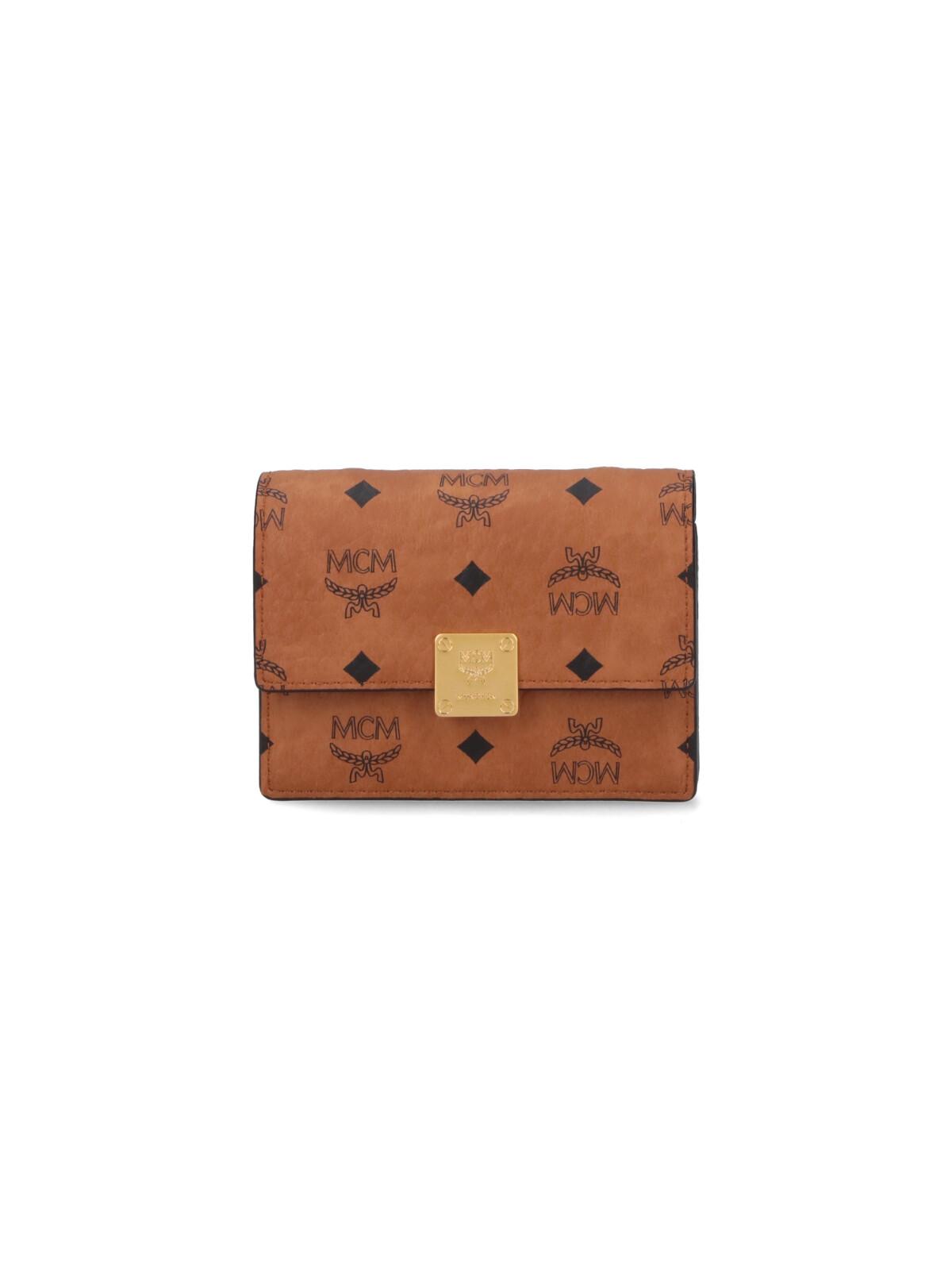 mcm wallets brown polyurethane - women