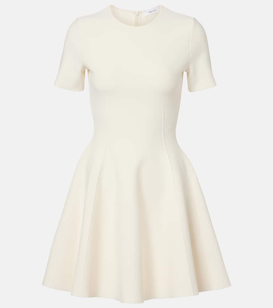 mcqueen asymmetric knitted minidress