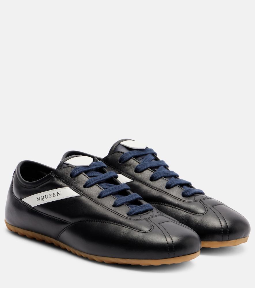 mcqueen boxe leather sneakers