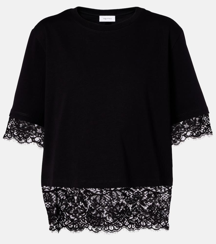 mcqueen cotton lace t