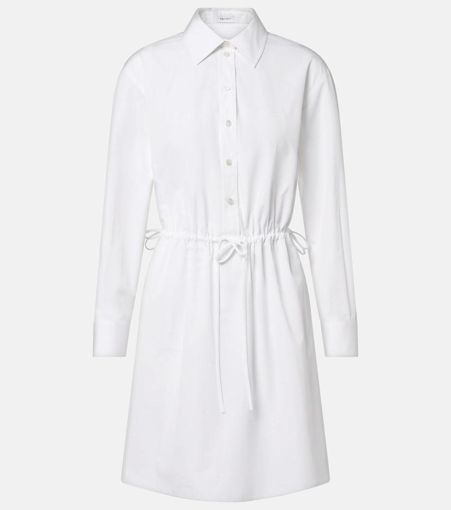 mcqueen cotton poplin shirt dress