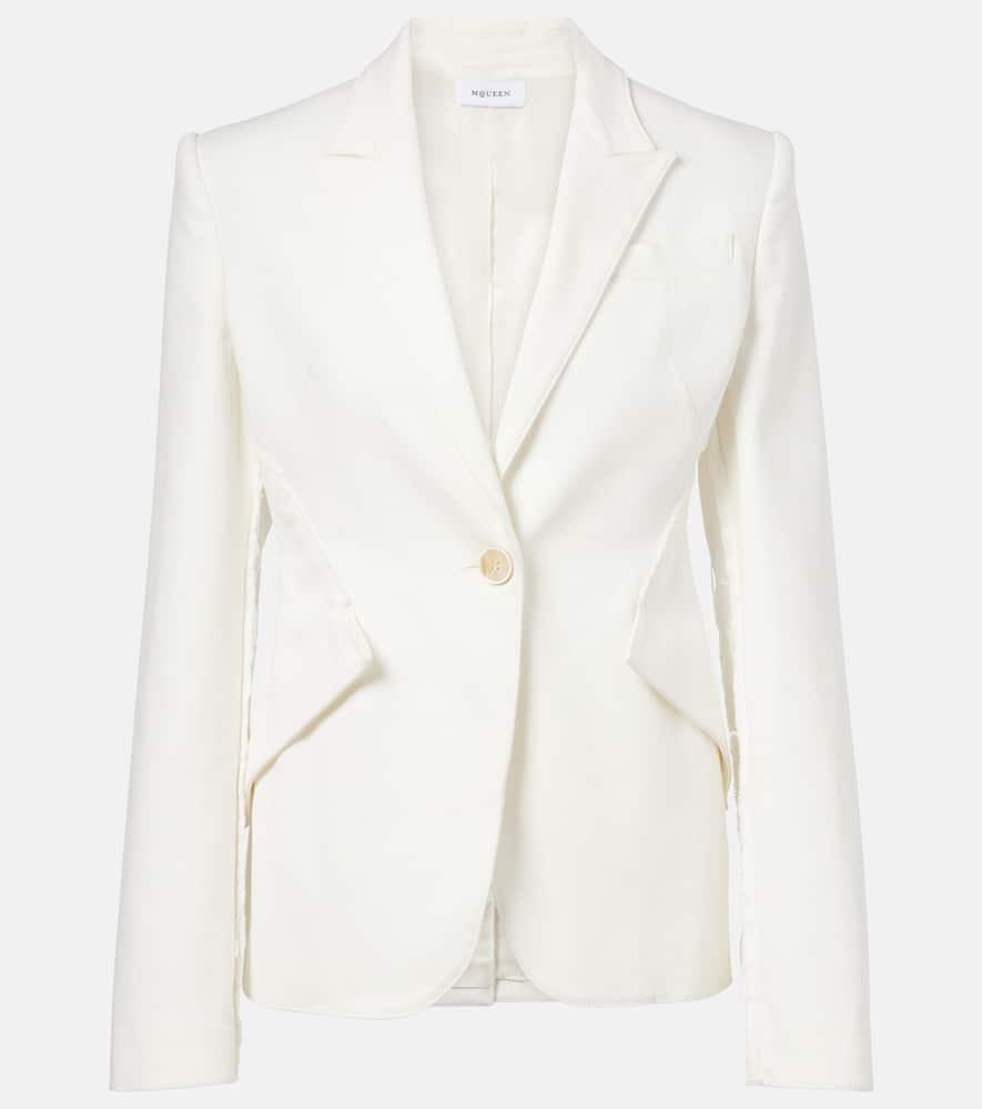 mcqueen denim blazer