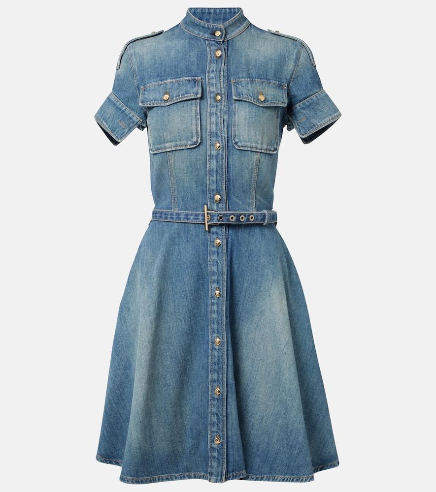 mcqueen denim shirt dress