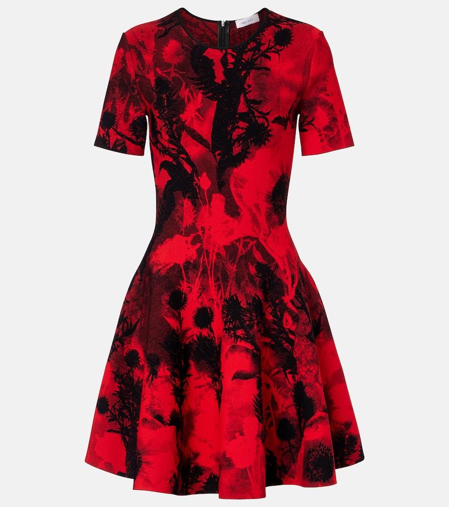 mcqueen jacquard minidress
