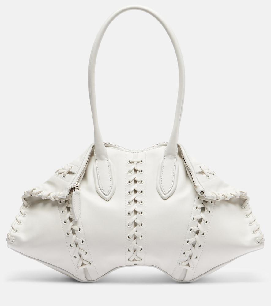 mcqueen manta medium leather shoulder bag