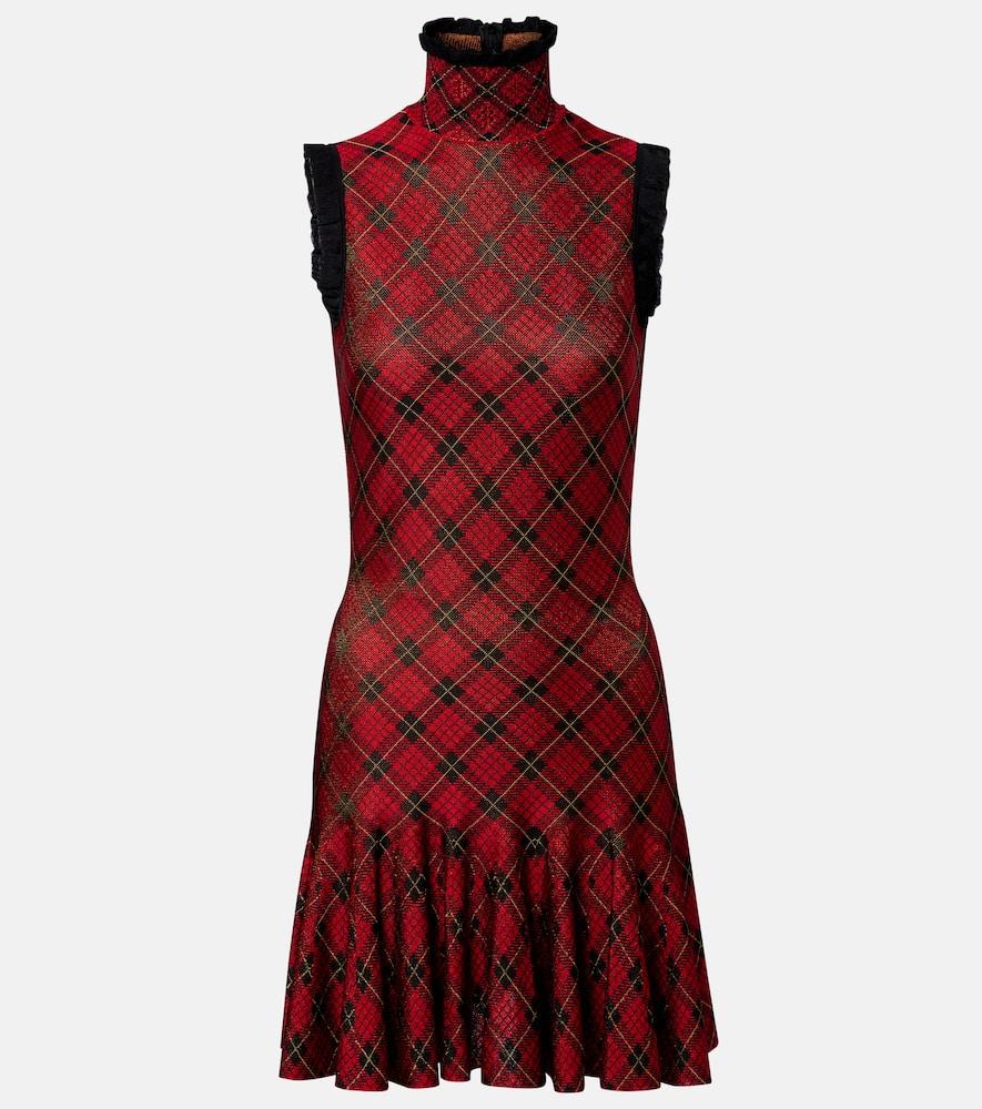 mcqueen plaid minidress