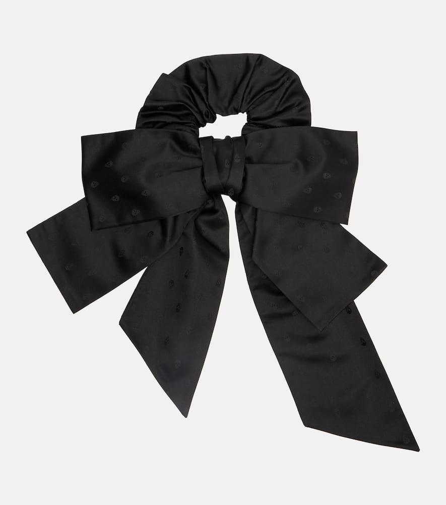 mcqueen skull silk jacquard scrunchie