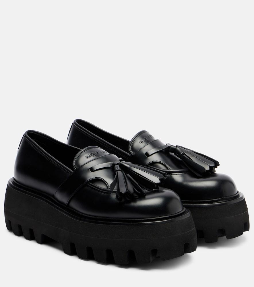 mcqueen sofa leather platform loafers