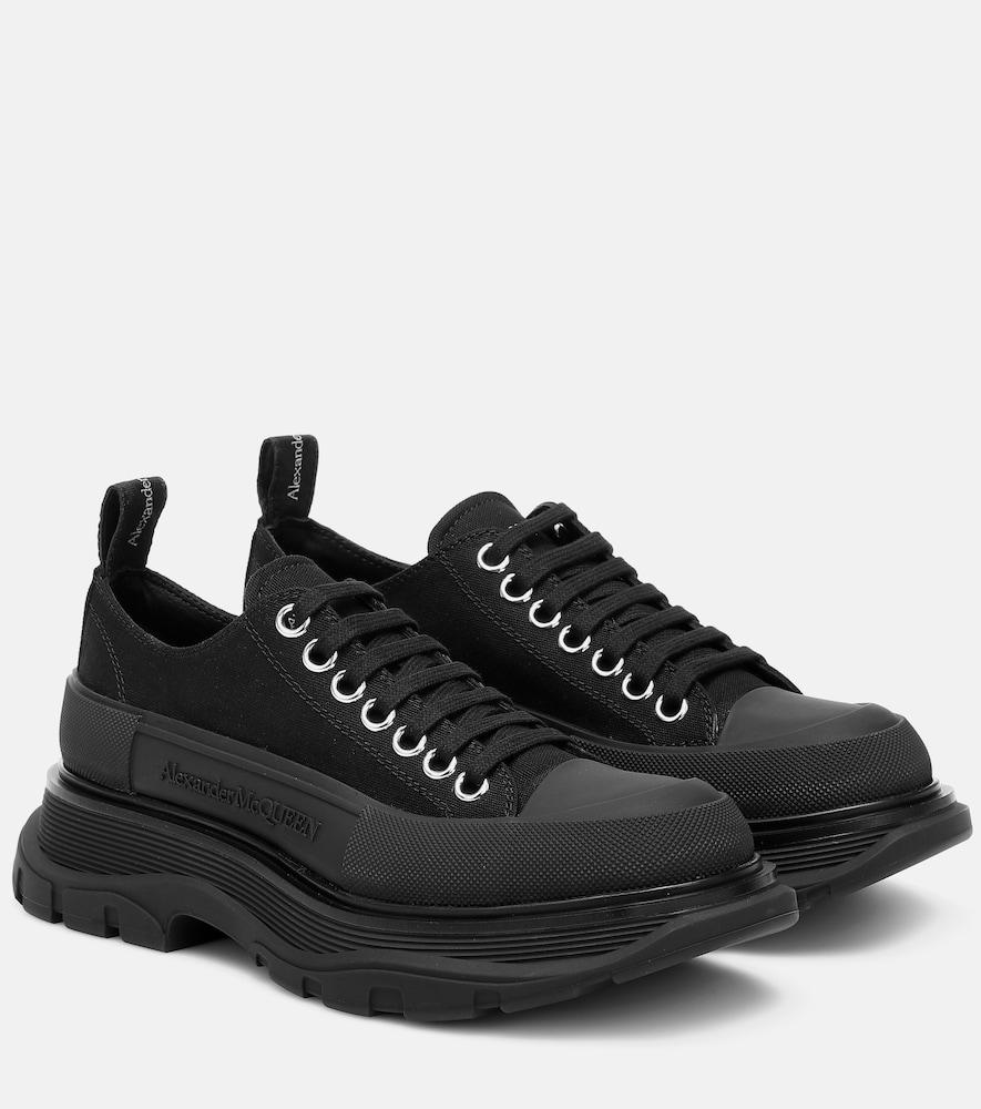 mcqueen tread slick canvas sneakers