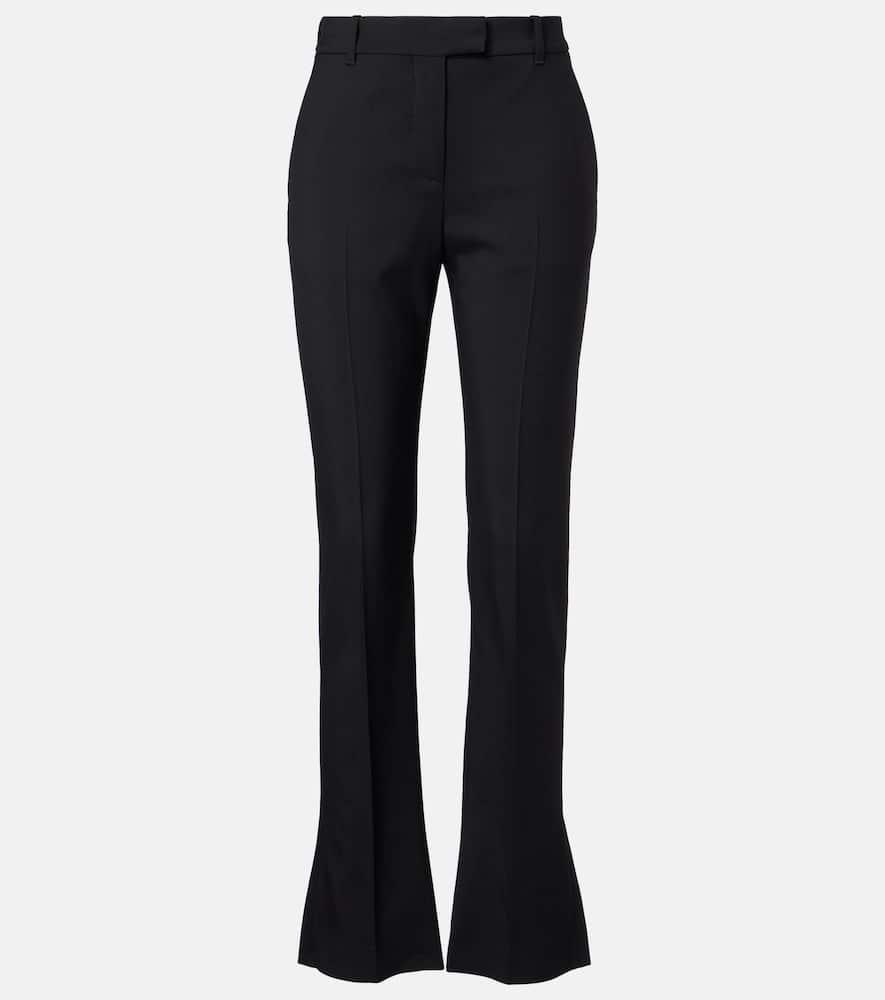 mcqueen wool gabardine suit pants