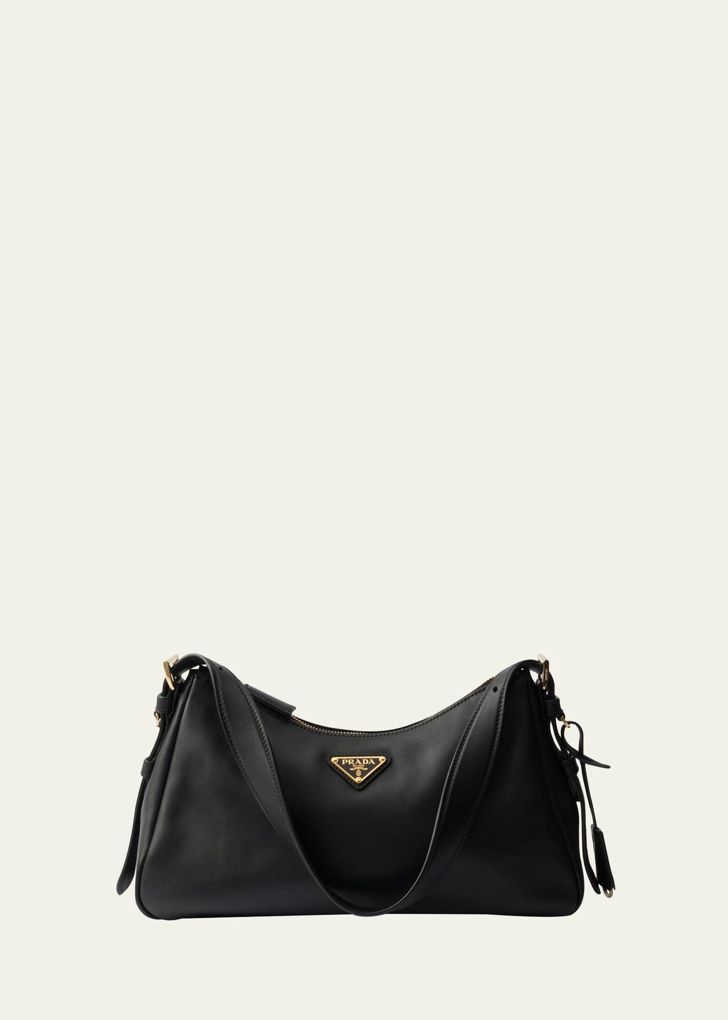 medium aimee zip leather shoulder bag