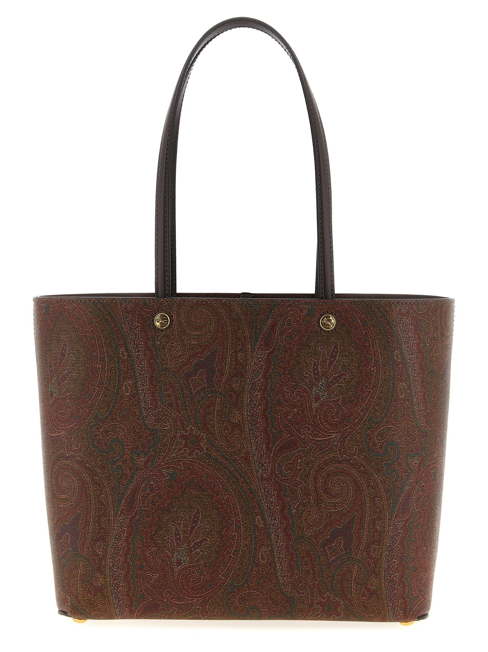 medium etro essential shopping bag multicolor cotton tote - women