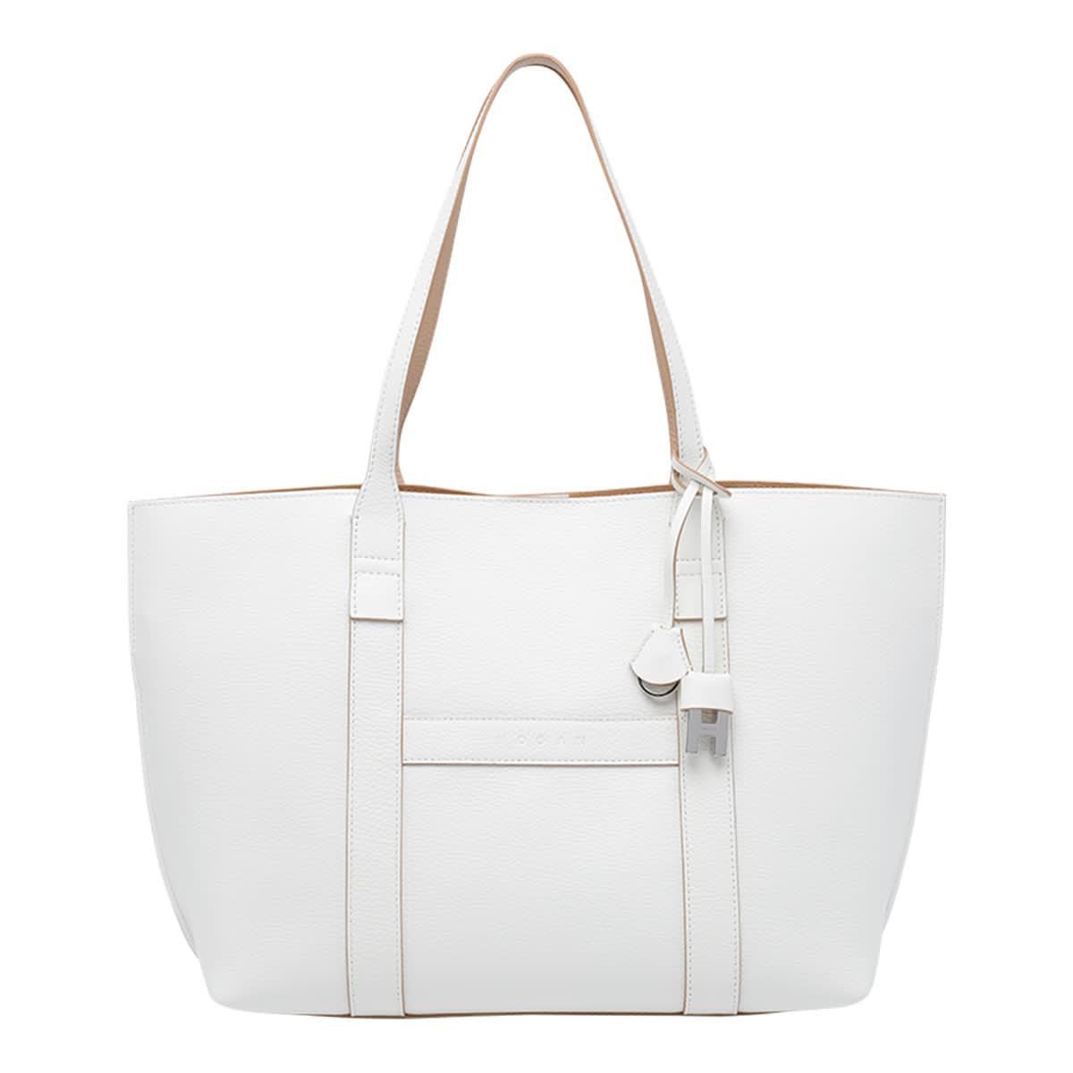 medium hogan script shopping bag