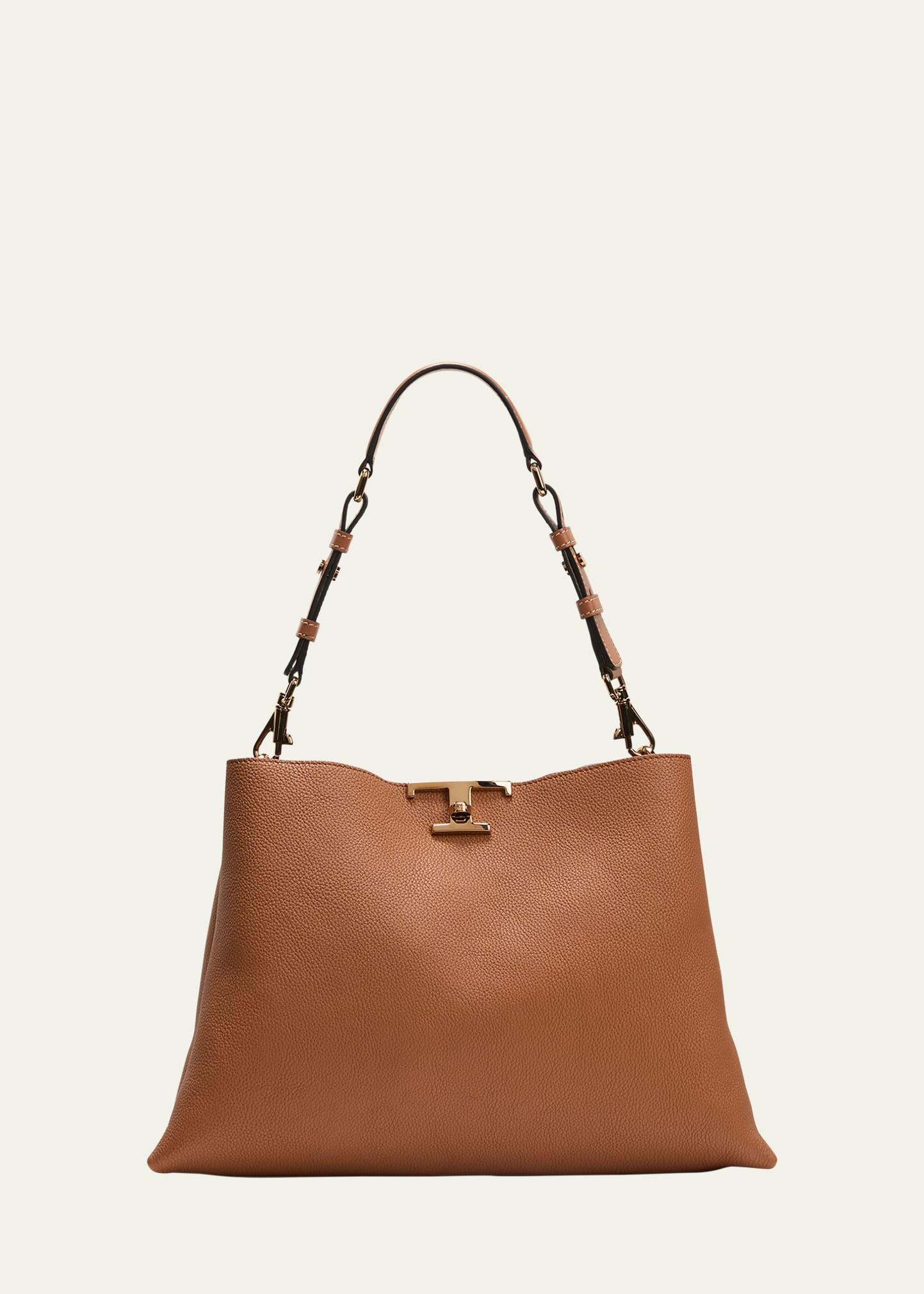 medium leather t timeless shoulder bag