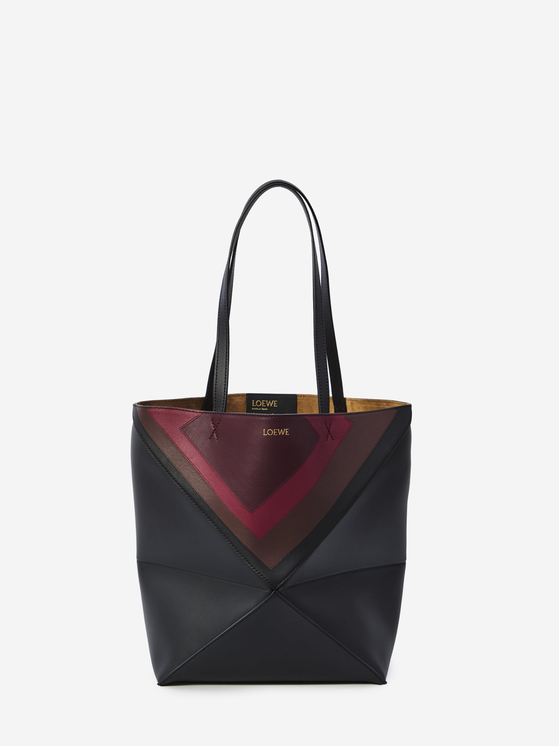 medium puzzle fold tote bag