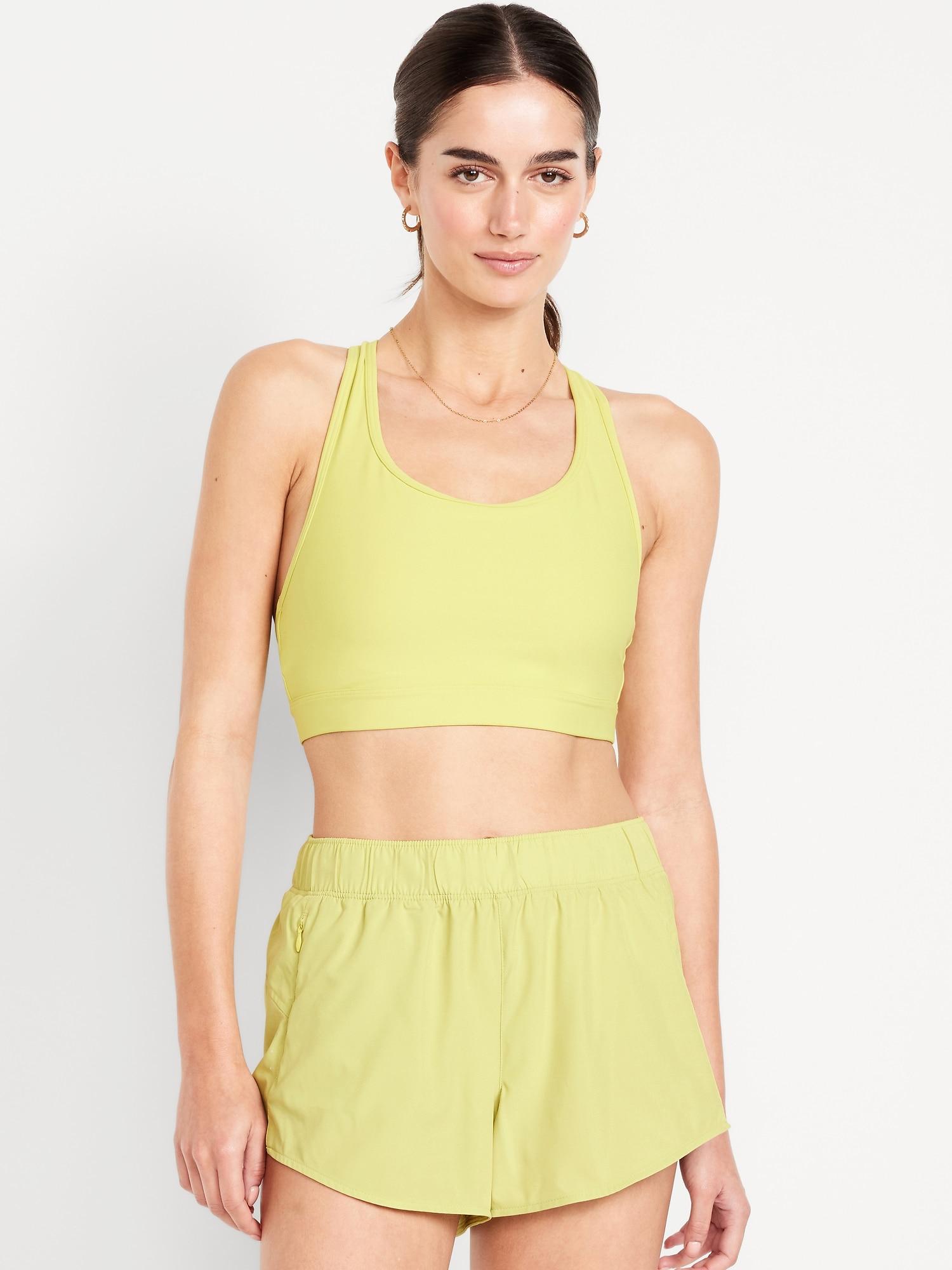 medium support powersoft racerback sports bra