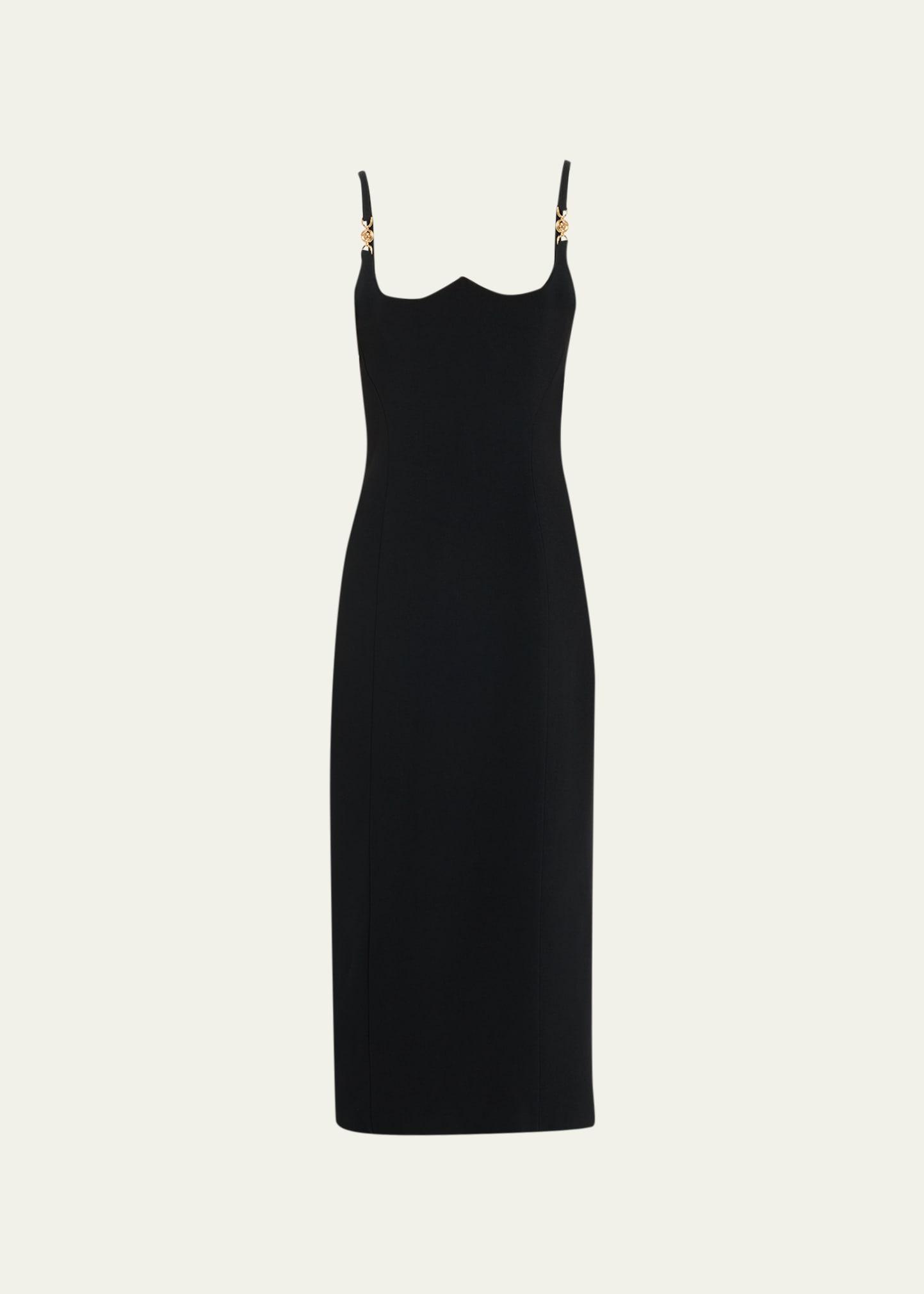 medusa 95 crepe midi dress