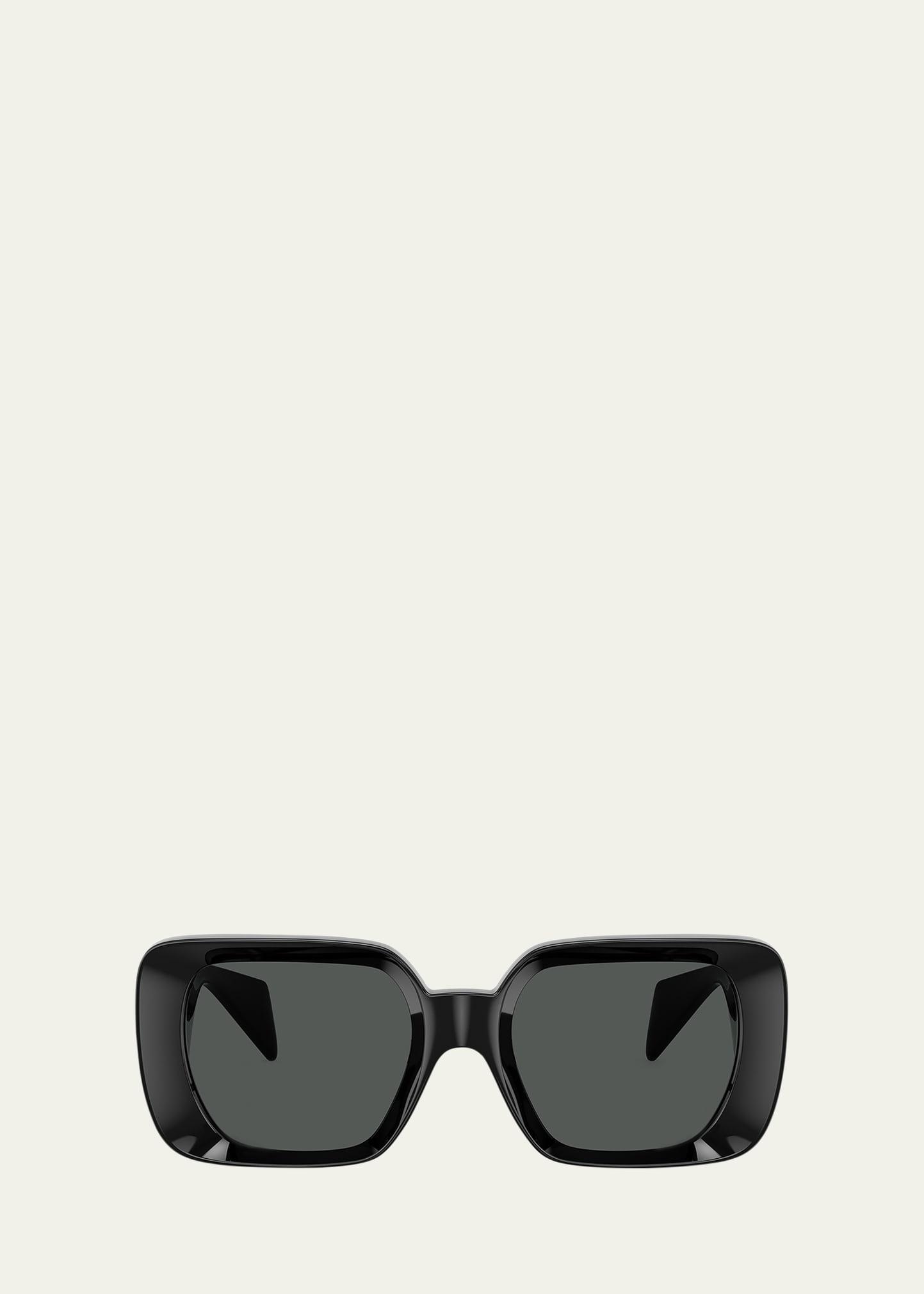 medusa square plastic sunglasses