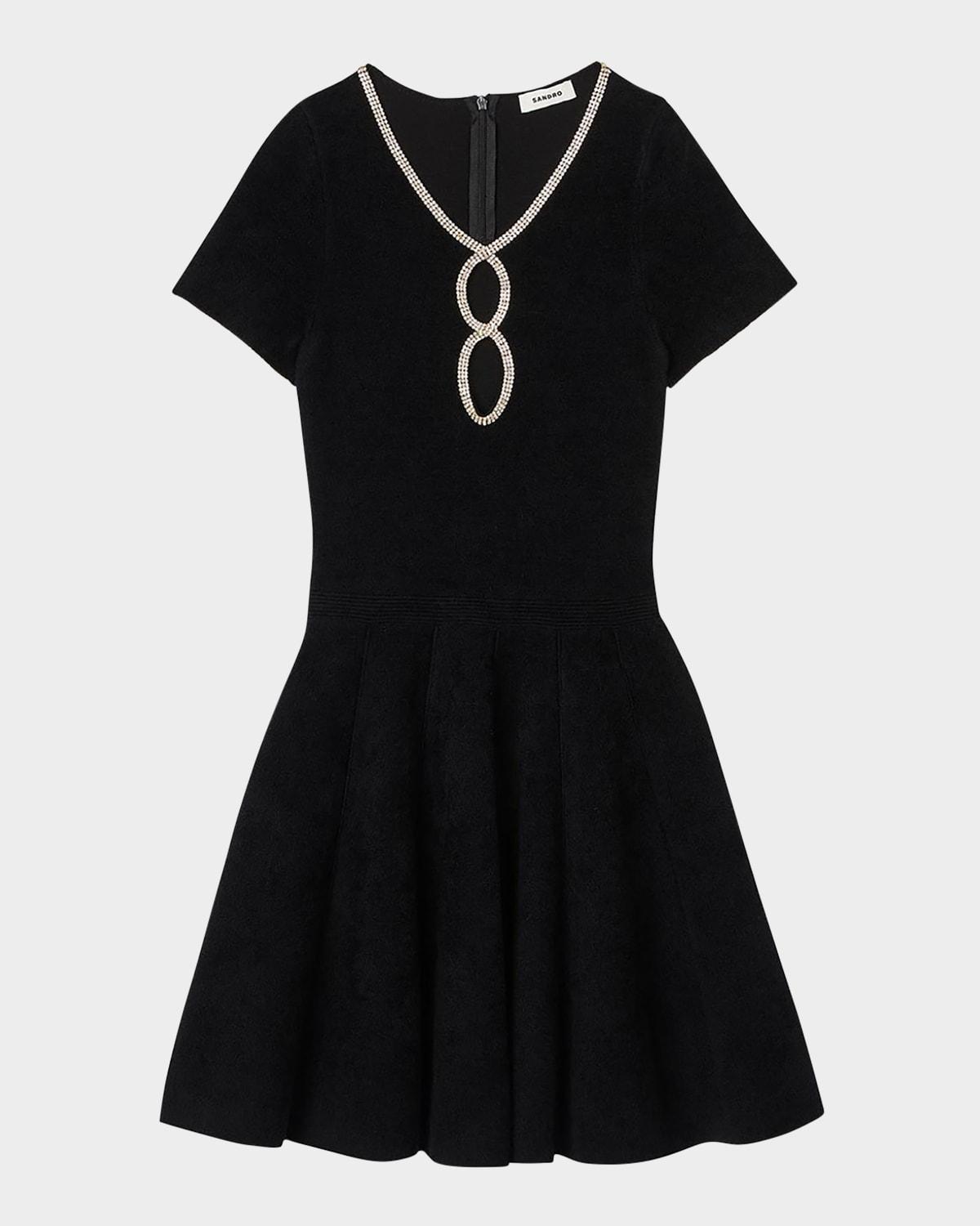 megane embellished mini dress