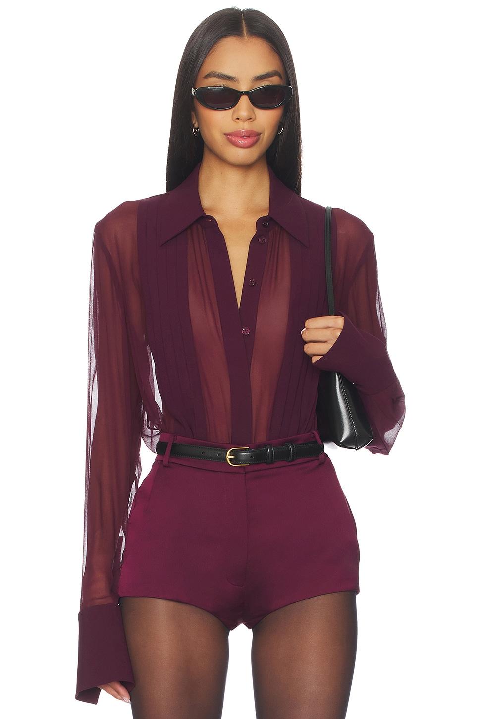 meghan panelled silk blouse