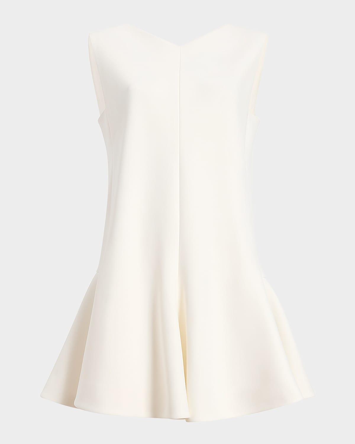 mel v-neck low-back mini dress