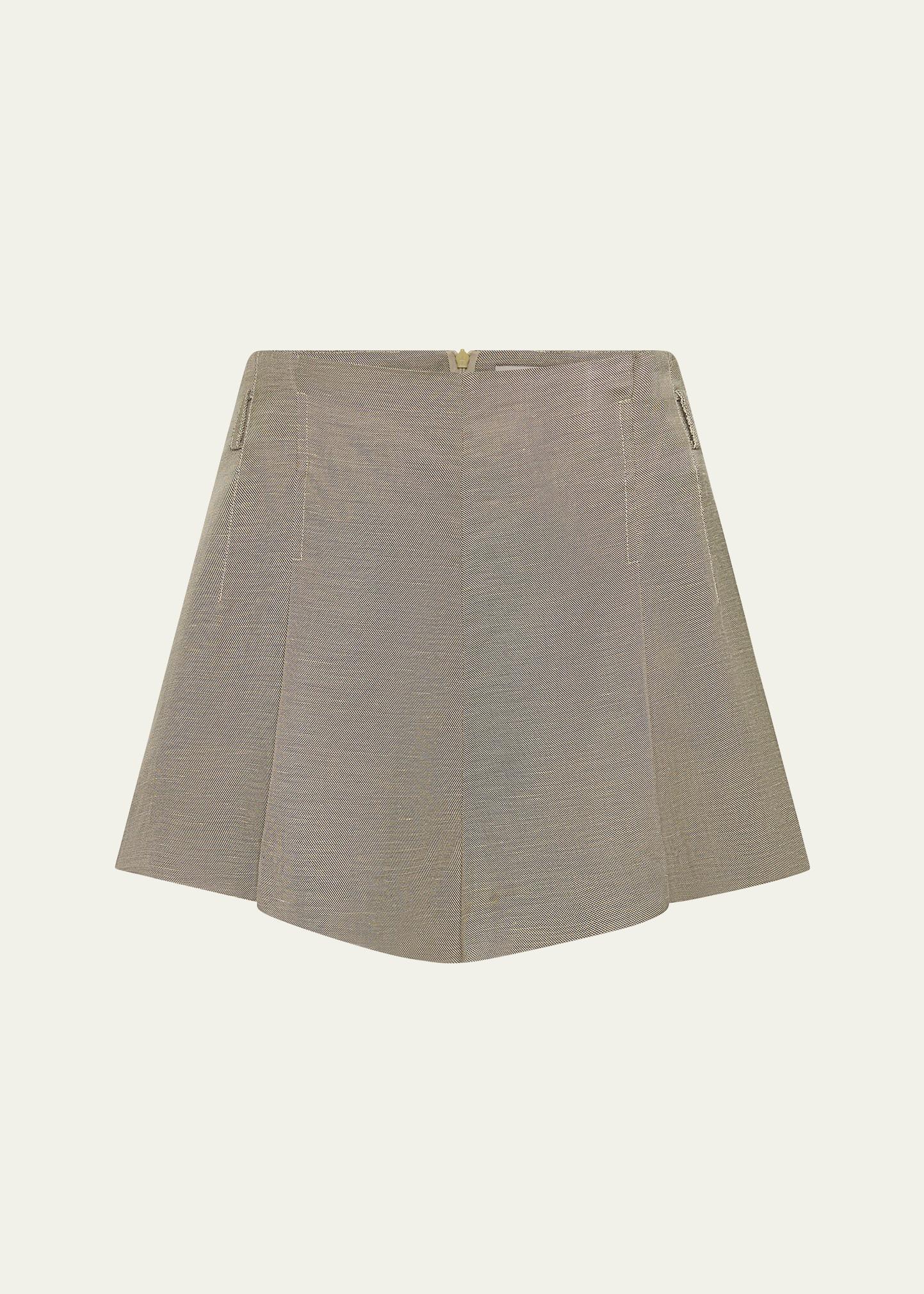 melange paper bag shorts