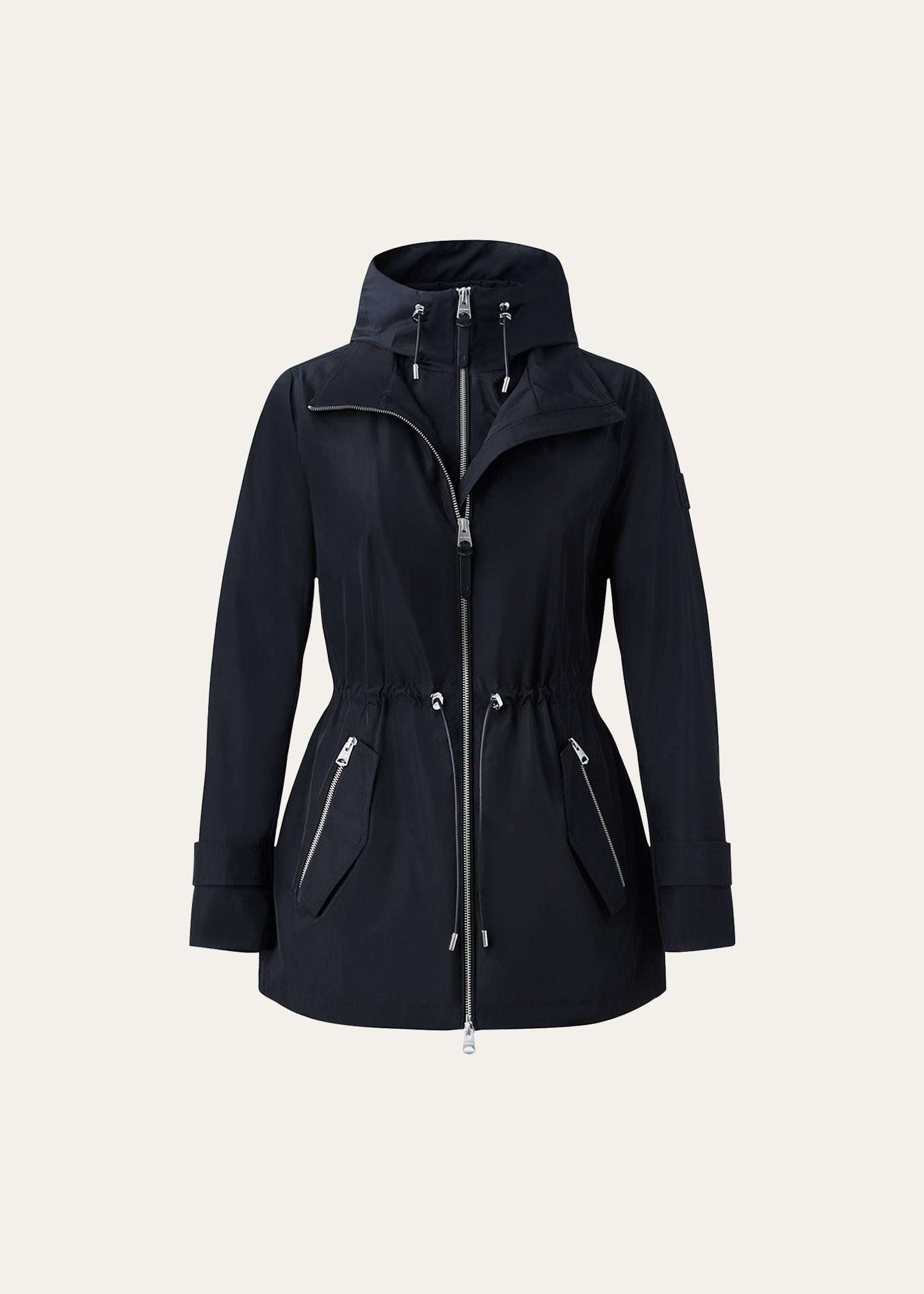 melany hooded raincoat